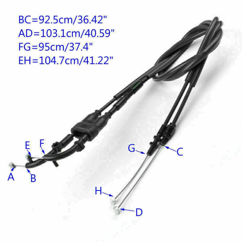 Throttle Cable for Yamaha MT-07 (2014–2021) - Black T9
