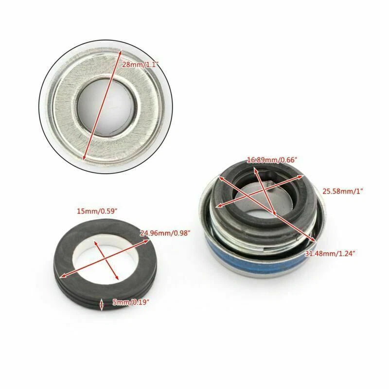 Water Pump Seal Mechanical Kit for Suzuki LT250R QuadRacer 250 (1985–1992)
