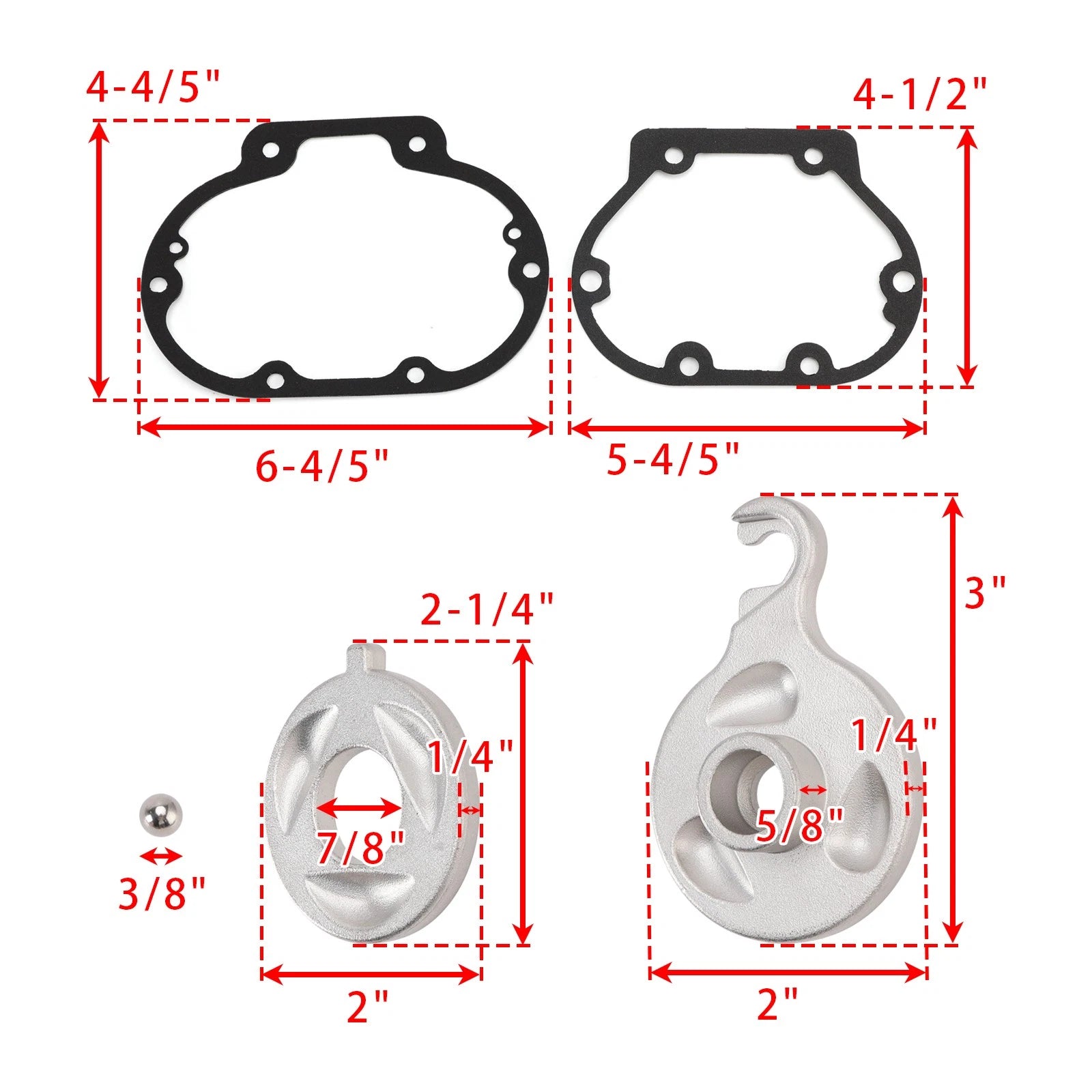 Clutch Gasket Kit for Harley-Davidson Big Twin Touring Softail (1987–2020)