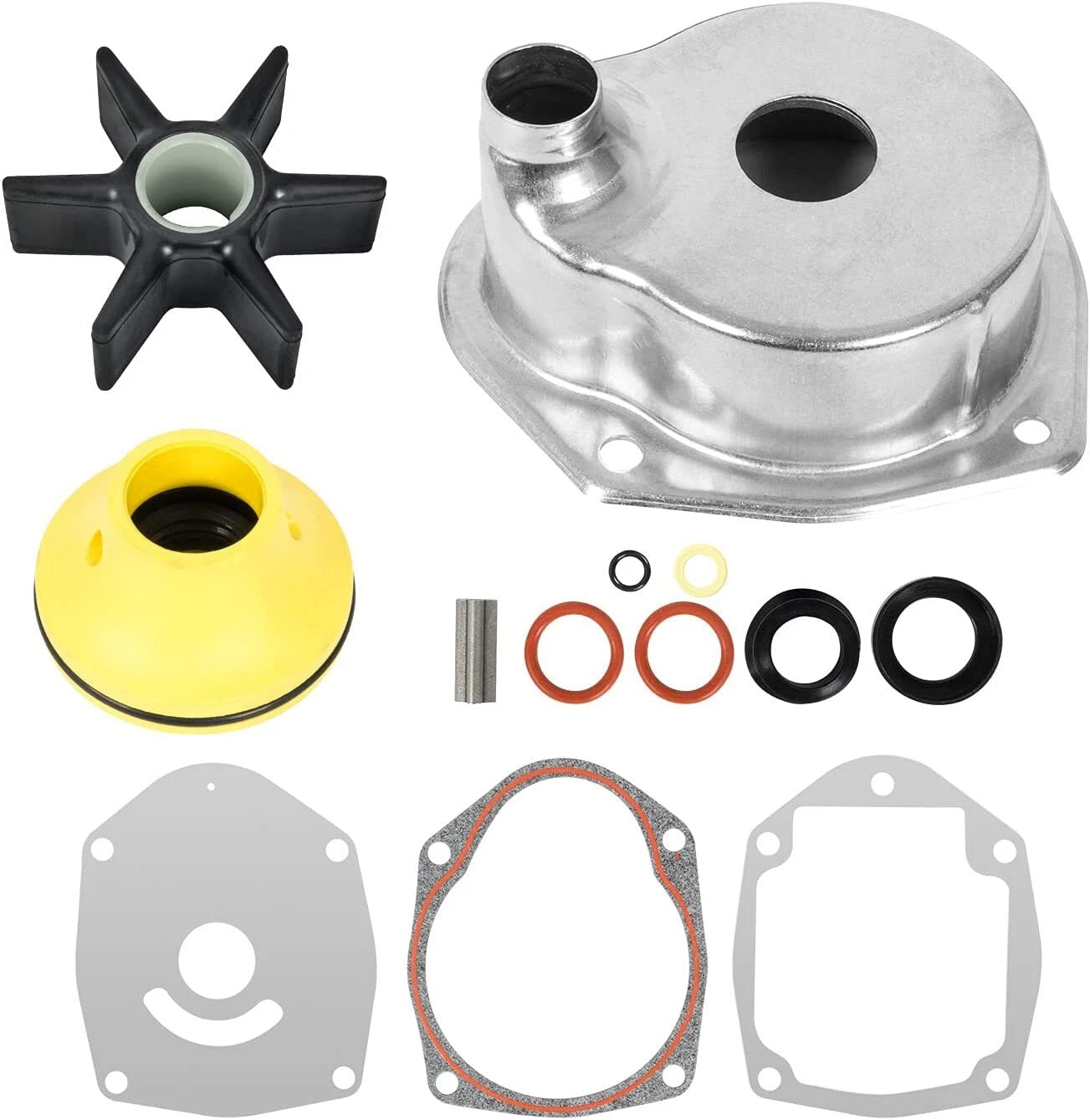 Water Pump Kit for Mercury Mariner (807929A1, 817275A2, 817275A1, 9-48314, 12415)