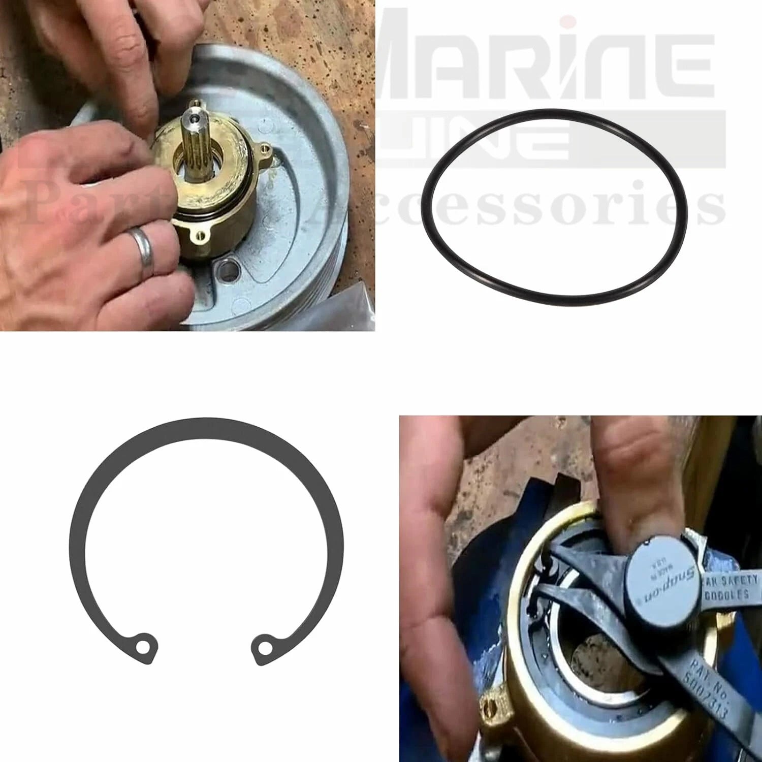 Raw Sea Water Pump Repair Kit for Volvo Penta Gas Sterndrive (1999–2005)