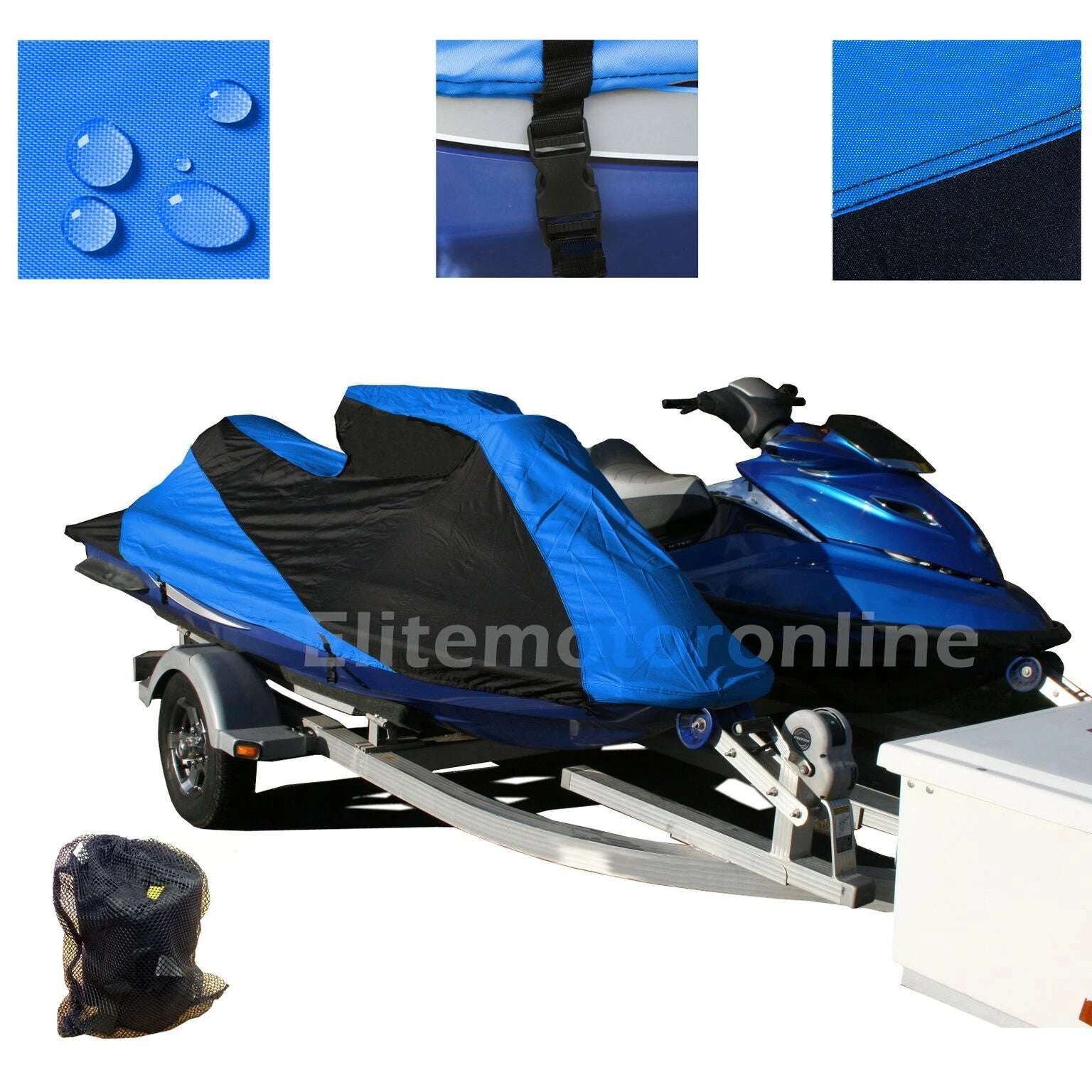 Custom Fit Trailerable Jet Ski Cover for Sea Doo GTI GTS (2001–2002)