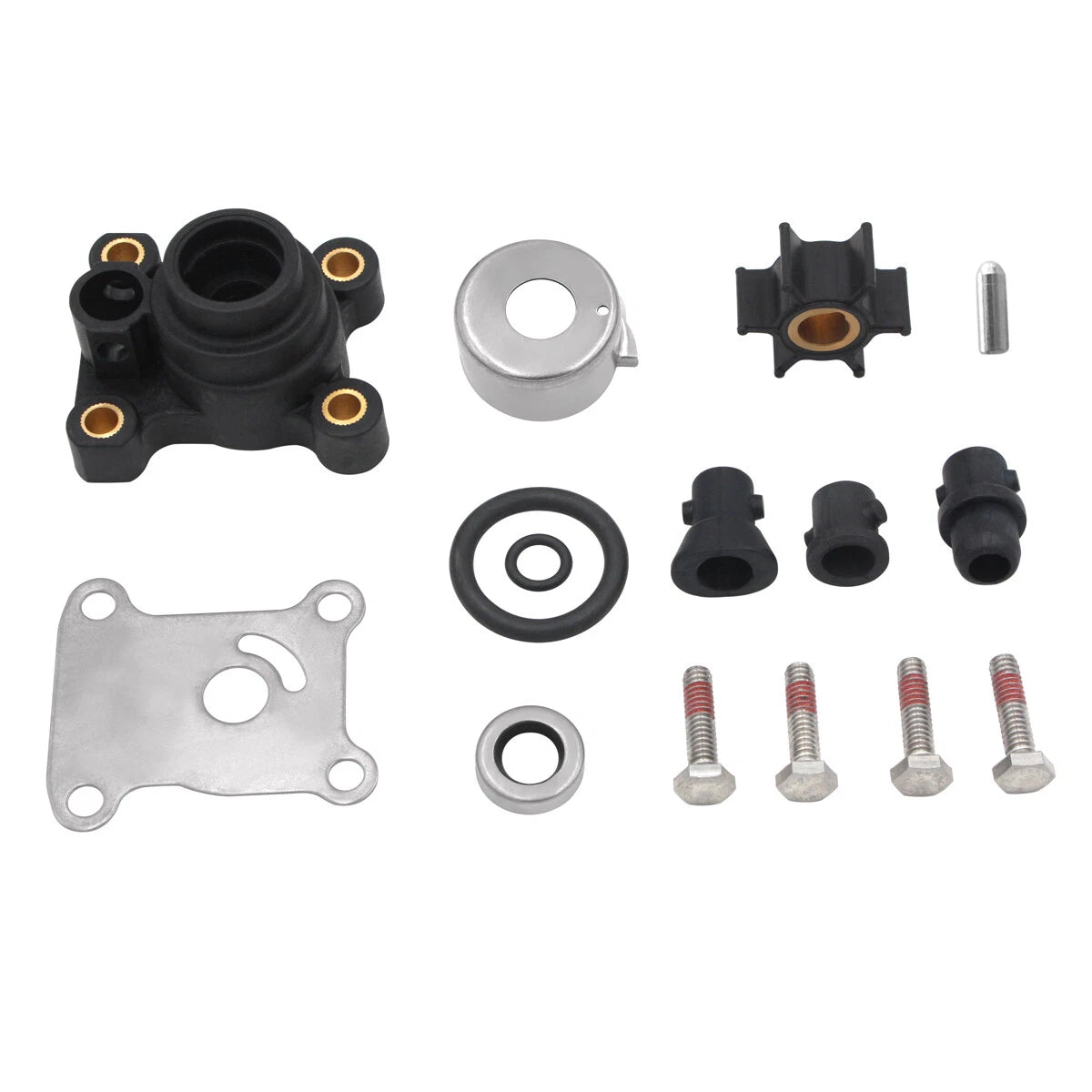 Water Pump Impeller Repair Kit for Johnson/Evinrude 9.9hp & 15hp (Fits 394711 0394711)