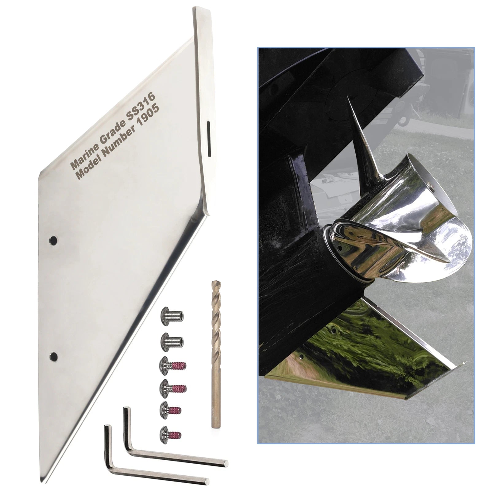 Safe-Skeg Skeg Guard Protector for Mercury 200-250-300hp 4T PRO Verado (200-2023)