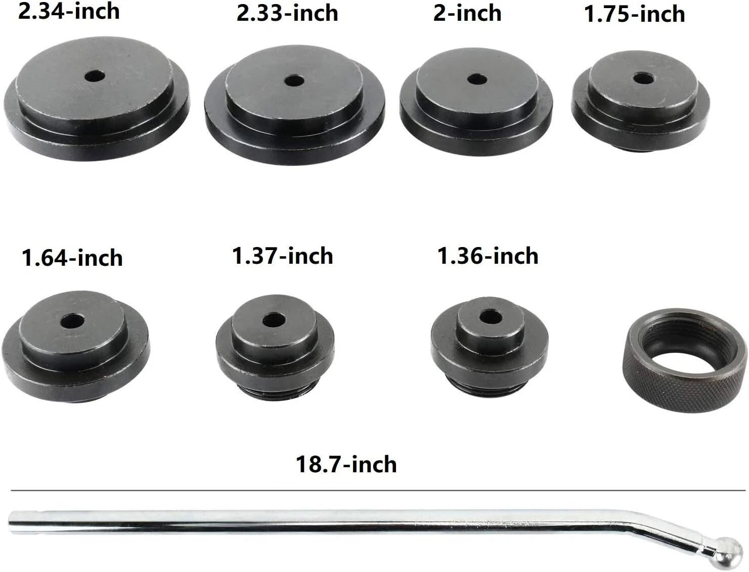 10PC Frost Plug Installer Remover Tool Set for Autos (1" to 2-3/8")