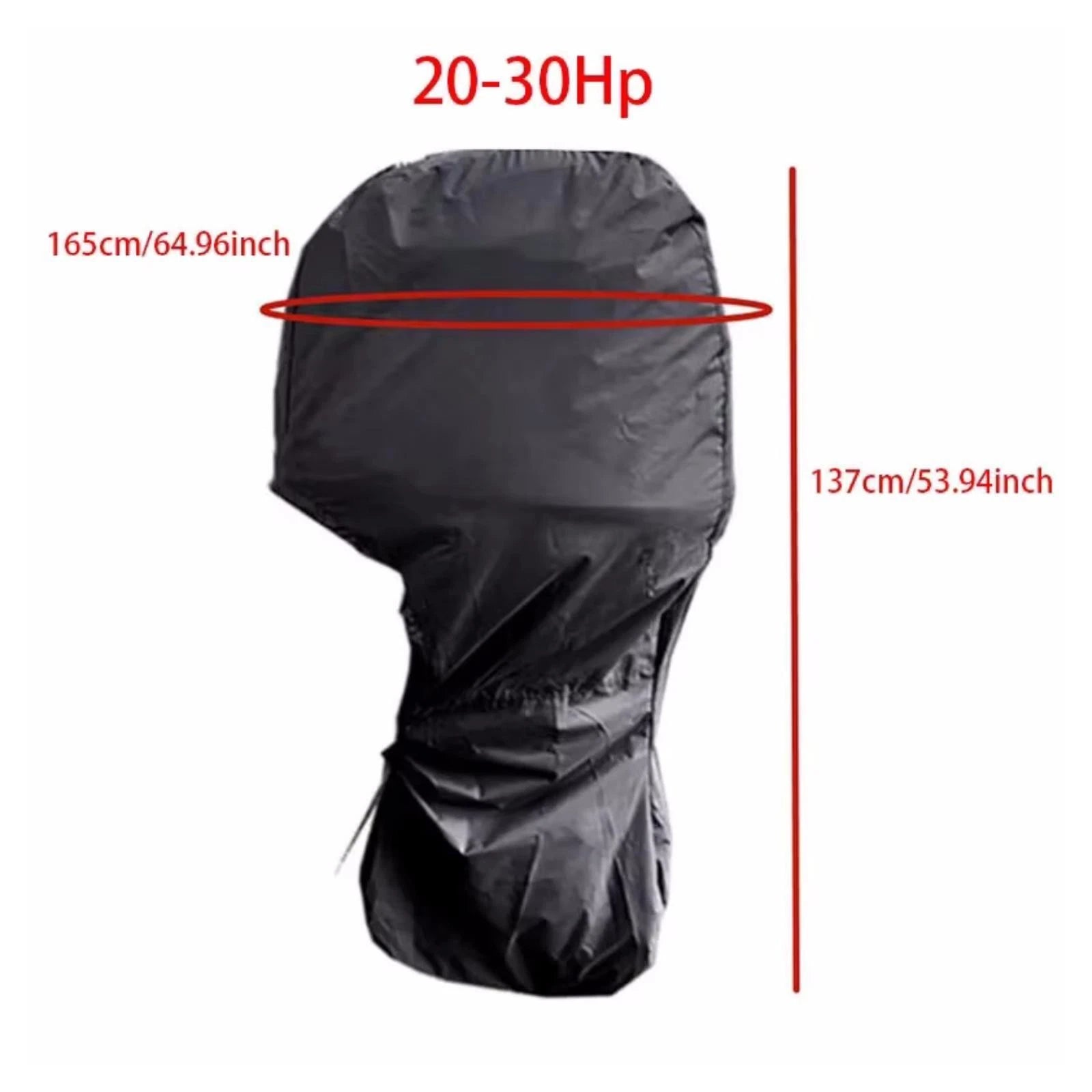 Waterproof Outboard Motor Cover for 20-30 HP Boat Engines Full Coverage