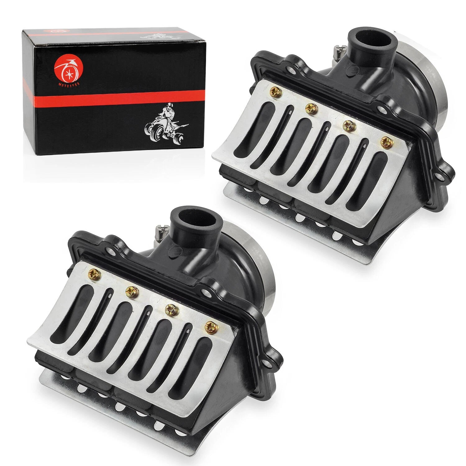 2X Carb Flange Intake Socket Reed Valve for Ski-Doo Legend 700 800 (1999–2004)