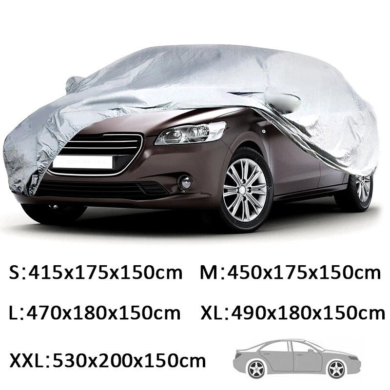 Universal Full Car Cover for All Makes and Models (S-XXL) Waterproof UV Dust Proof