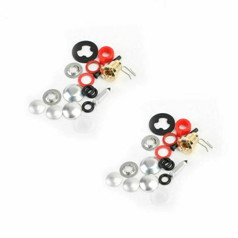 2X Carburetor Rebuild Kit w/ Float for Johnson Evinrude (18-25, 396701)