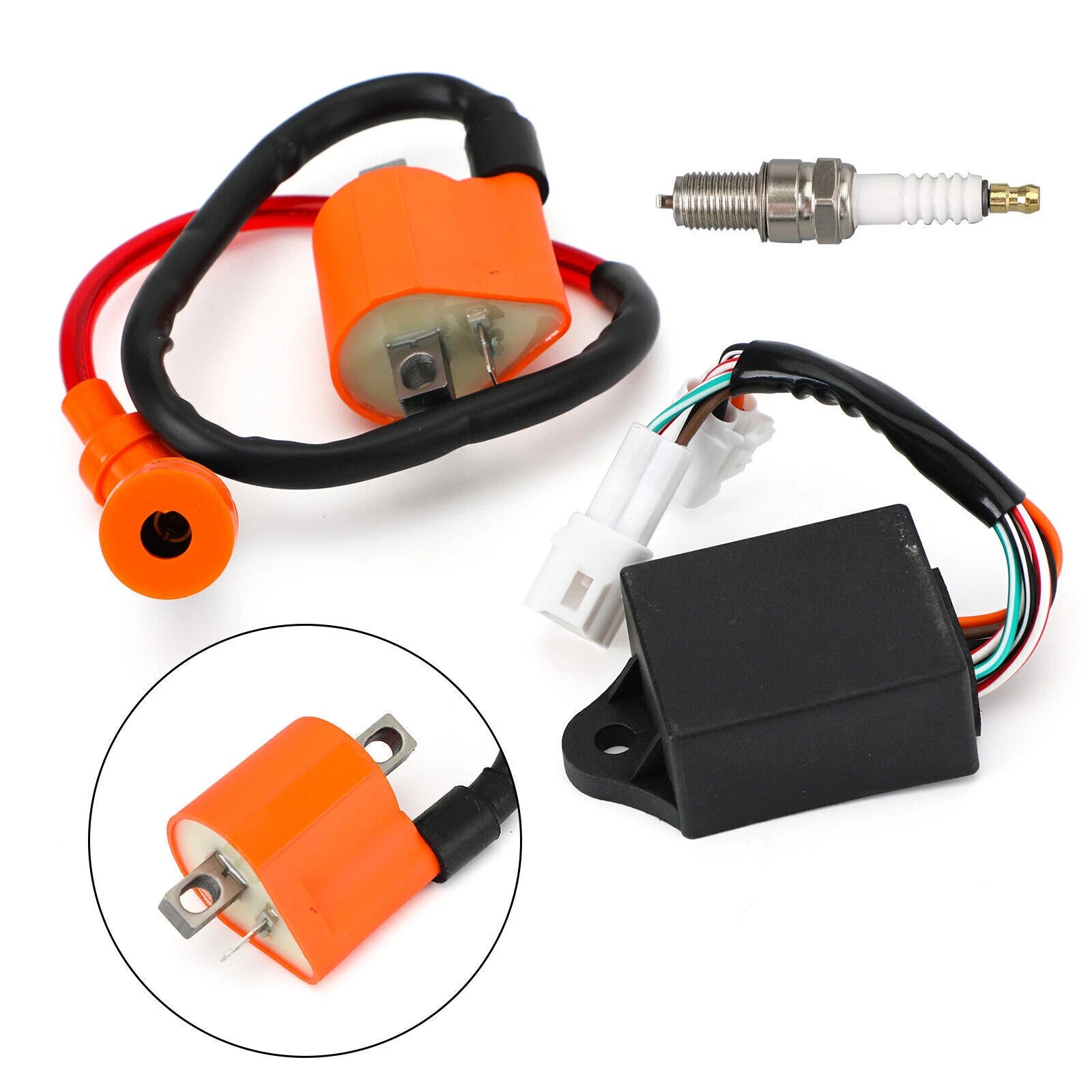 Ignition Coil Spark Plug CDI for Yamaha Timberwolf 250 YFB250 BearTracker YFM250 (1991–2000)