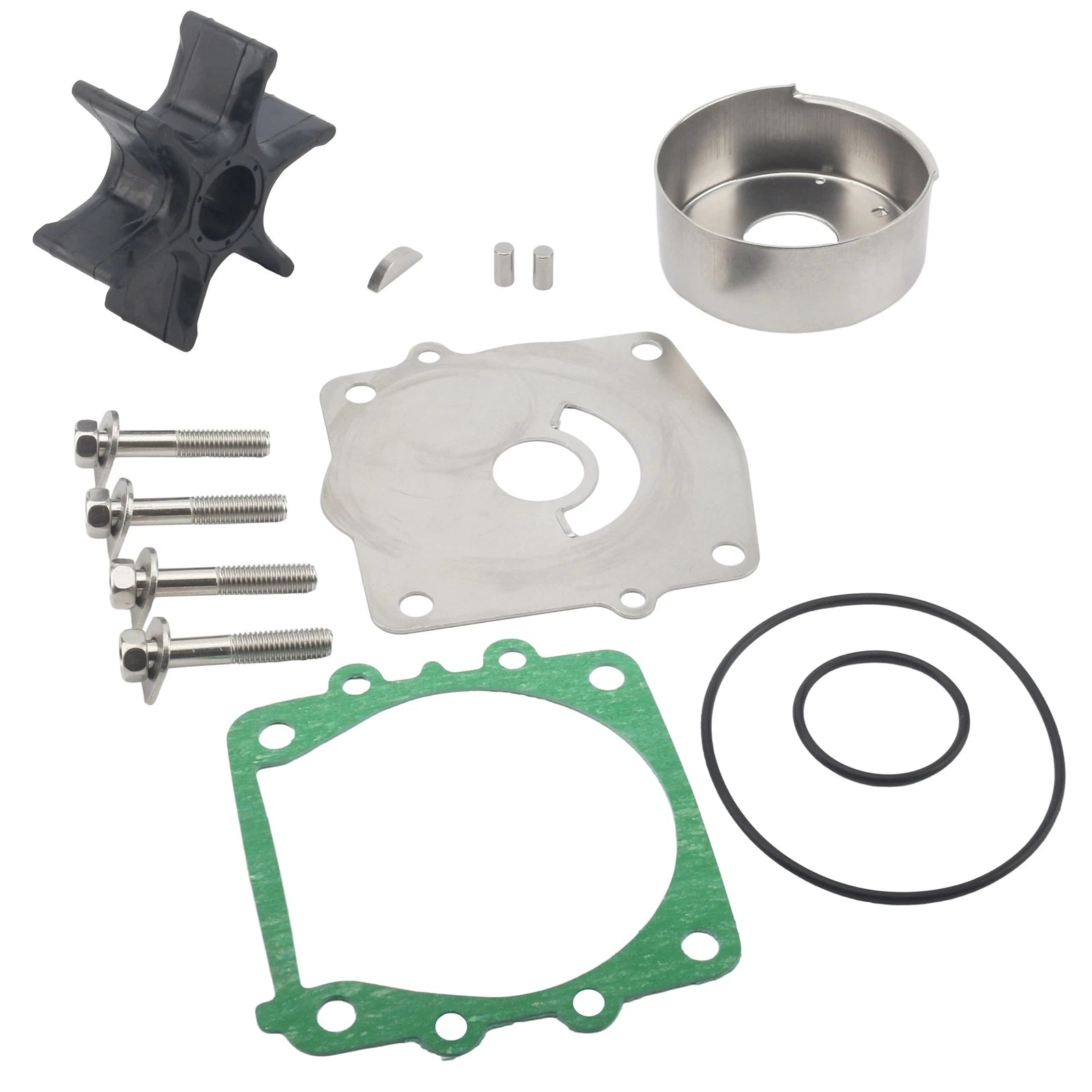 Water Pump Impeller Repair Kit for Yamaha Outboard (61A-W0078-A3, 61A-W0078-A1)