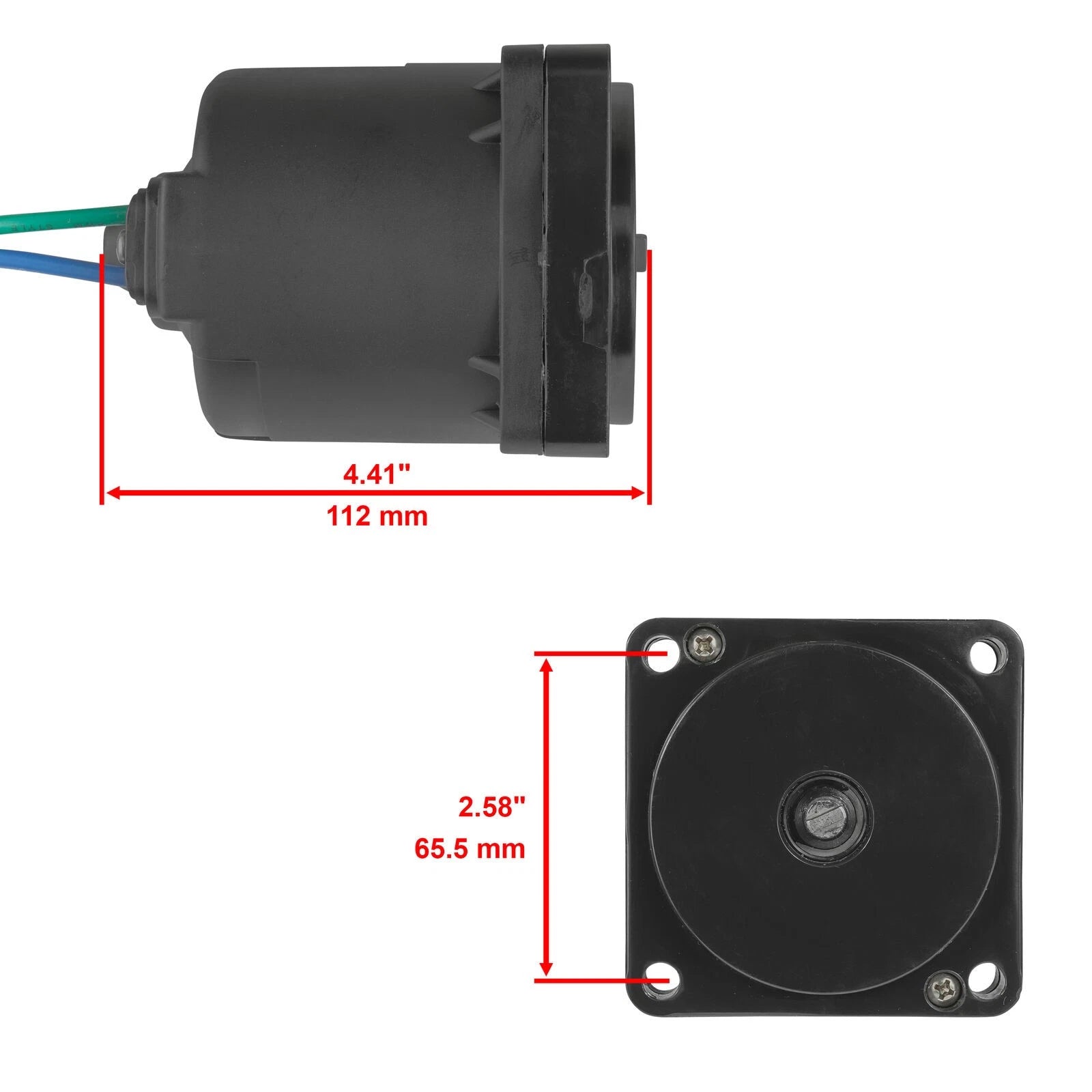 Tilt Trim Motor for Yamaha 115-225HP Outboard (64E-43880, 67H-43880, 18-5760)