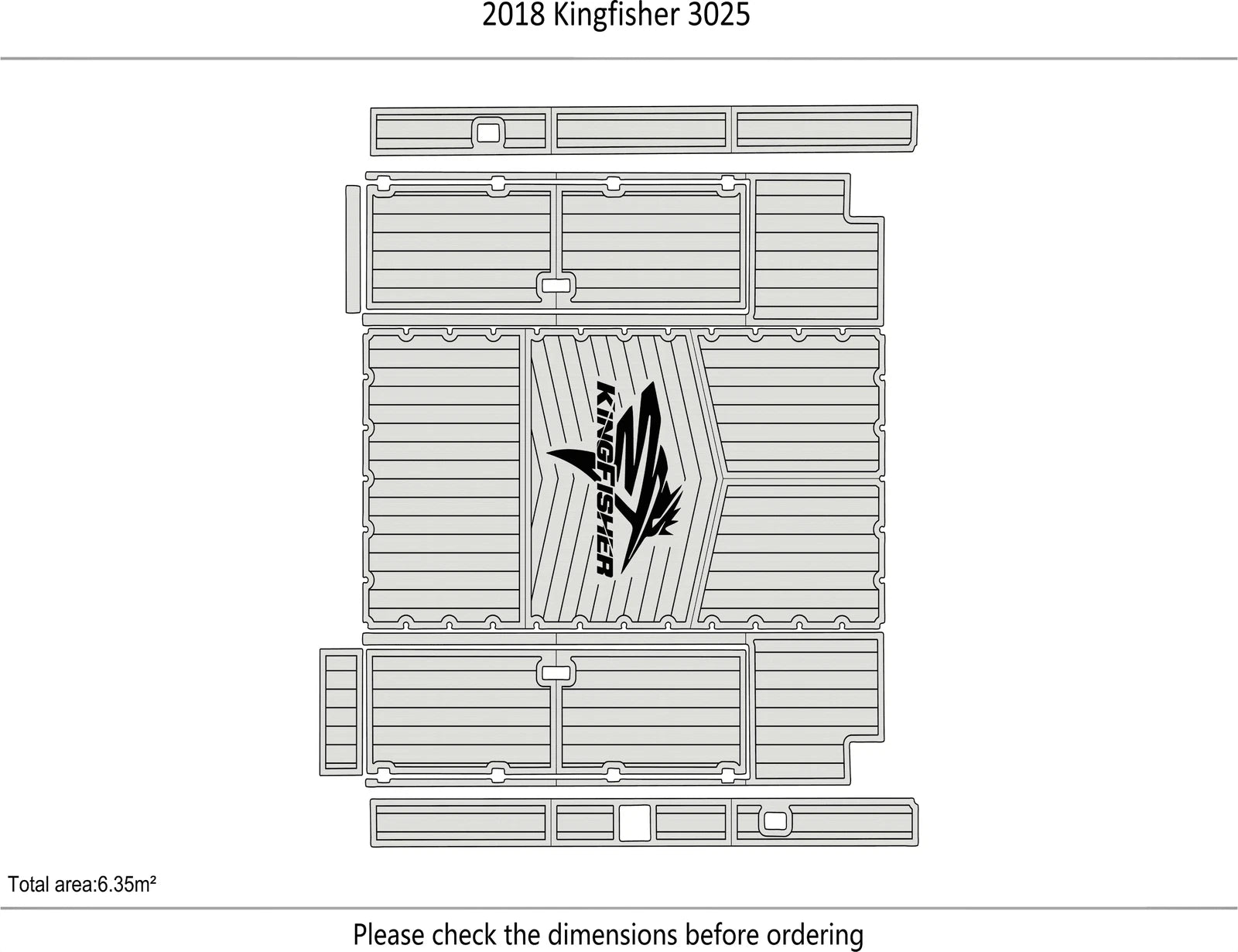 EVA Pads Foam Faux Flooring Mat for Kingfisher 3025 (2018)
