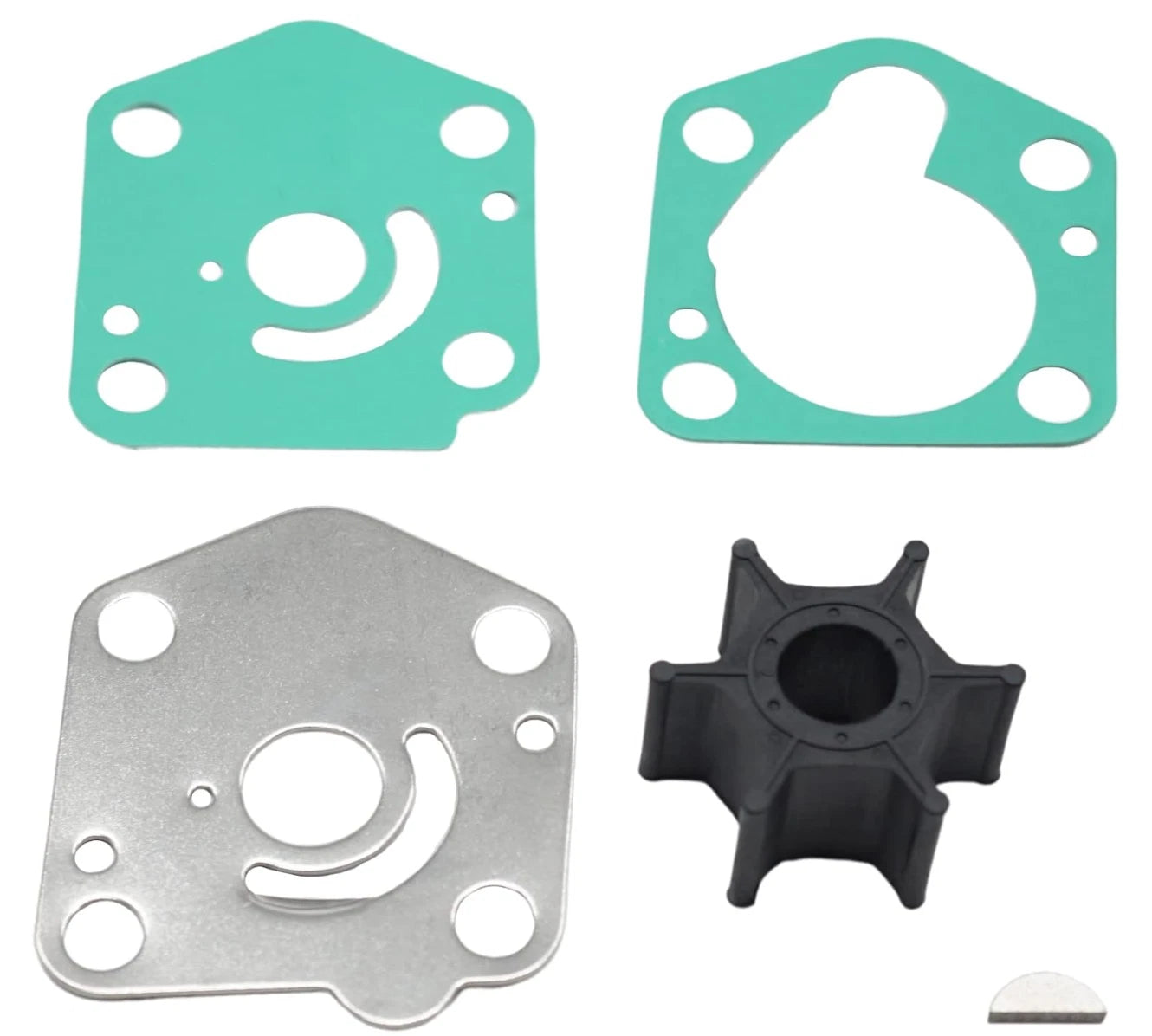 Outboard Water Pump Impeller & Plate for Suzuki 4-S (17461-93903, 17471-93902)
