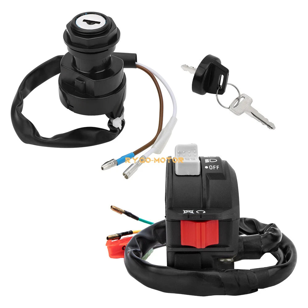 Start Stop Headlight Switch & Ignition Key Switch for Yamaha Blaster (2000–2006)