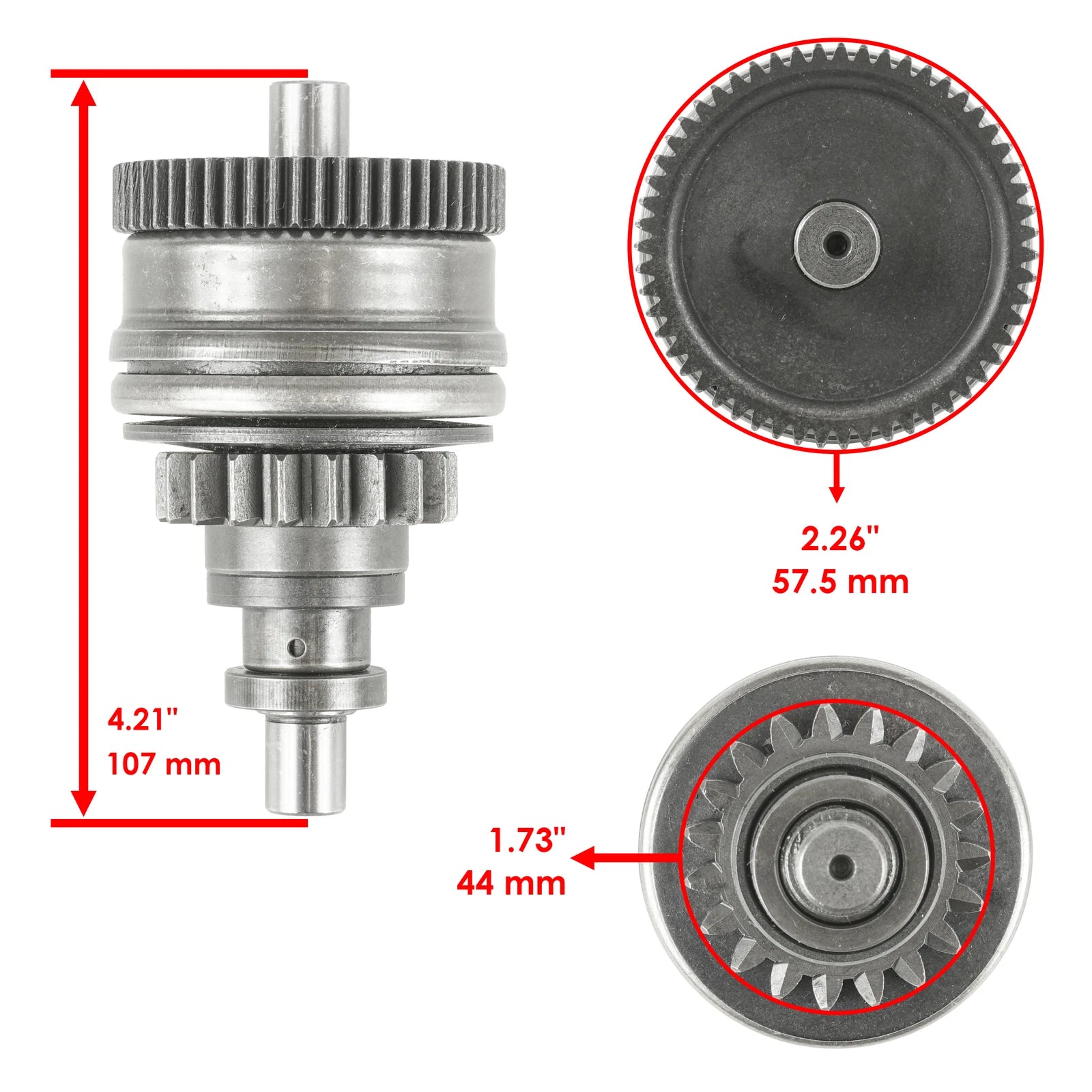 Starter Drive Bendix for Seadoo XP GTX LRV RX 3D DI 951 (1996–2002)