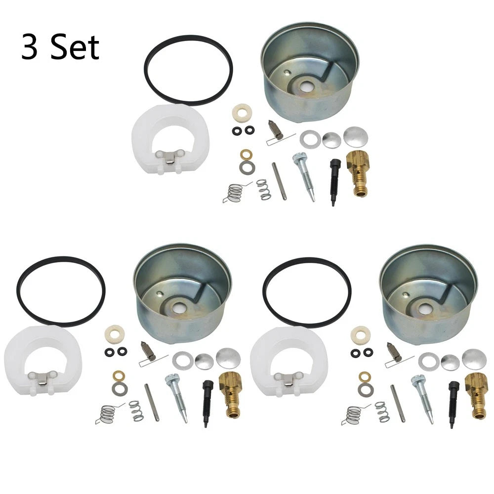 3X Carburetor Float Bowl Kit for Tecumseh 632347, 631700, 632019A