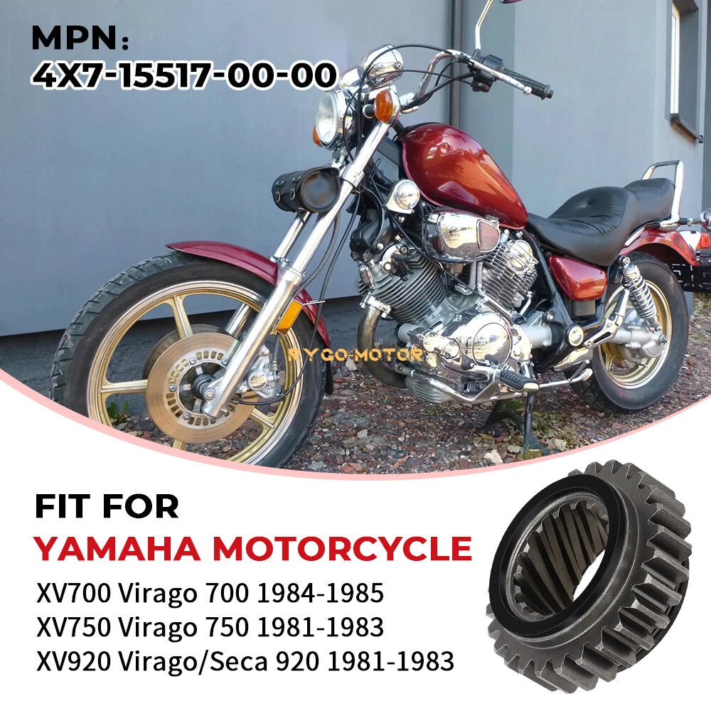 4X Starter Motor Gear for Yamaha Midnight Virago 750 XV750 (1981–1983)