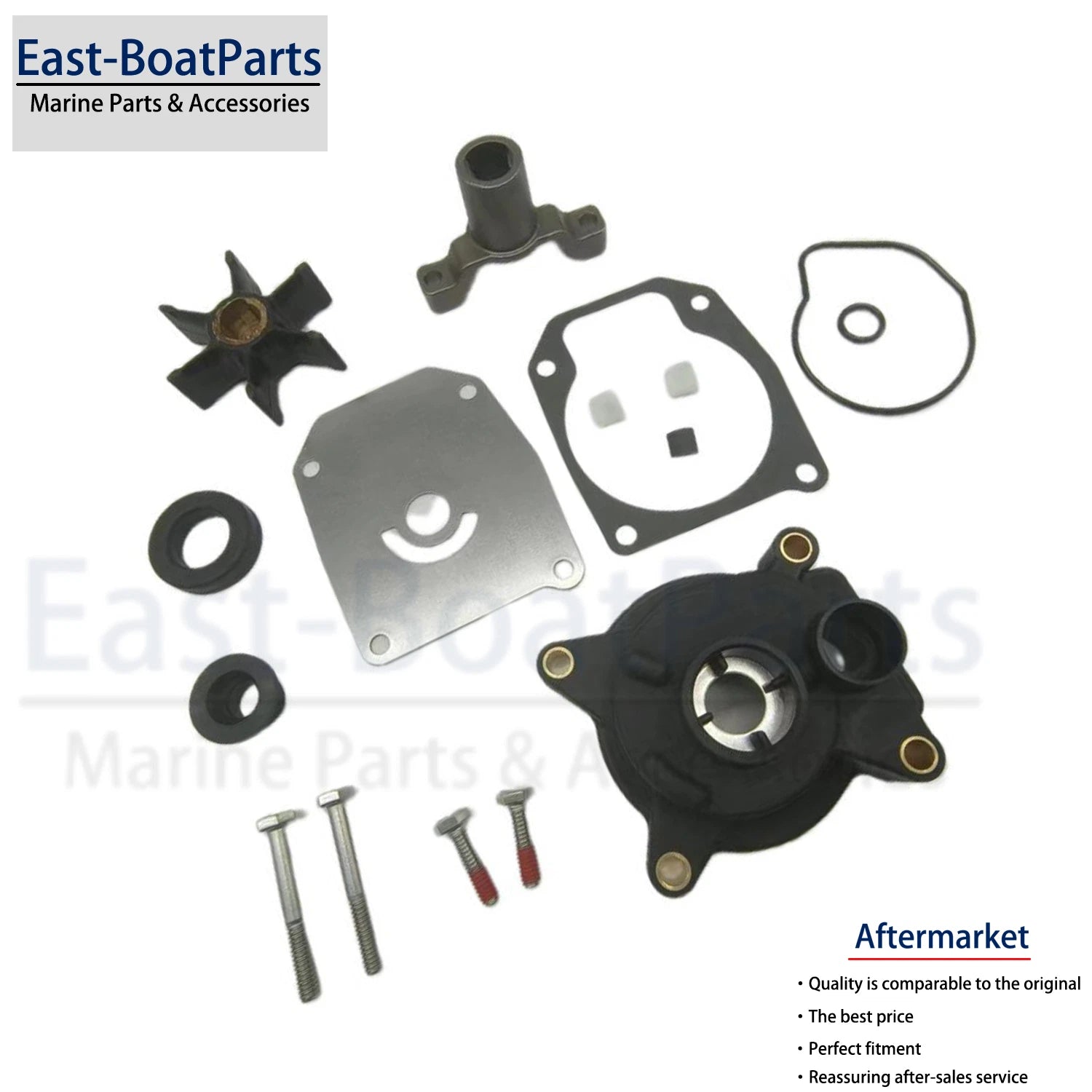Water Pump Impeller Kit for Johnson Evinrude E35 E40 E45 E48 E50 E55 (N/A)