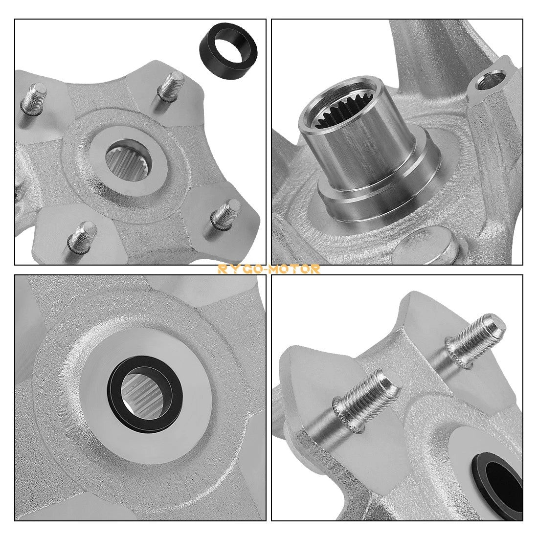 2X Front Left/Right Wheel Hub 0502-421 for Arctic Cat 500 4x4 (2002–2004)