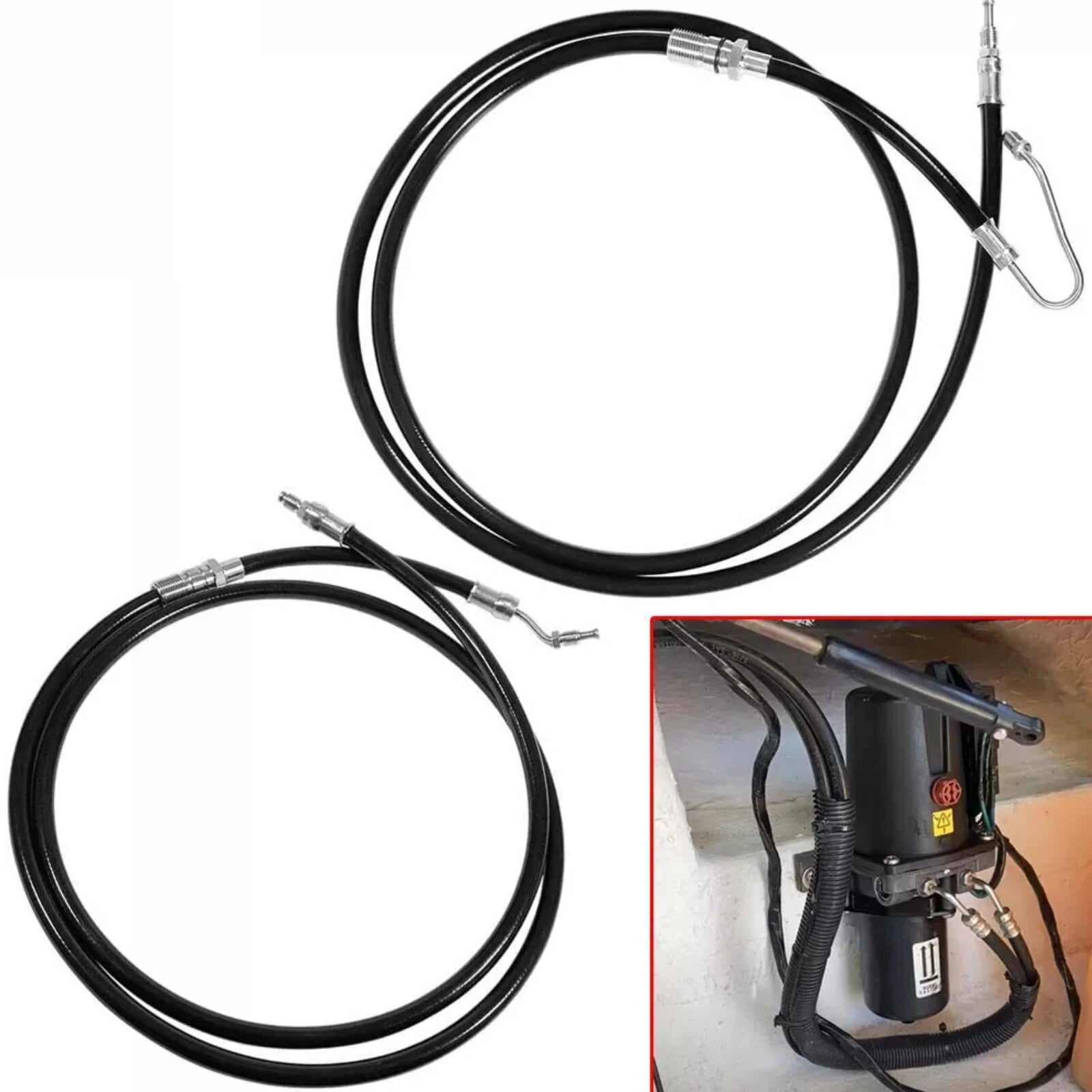 Hose Powertrim for Volvo Penta DPH DPR (Replaces 3809560, 21721550, 3809559, 21721548)