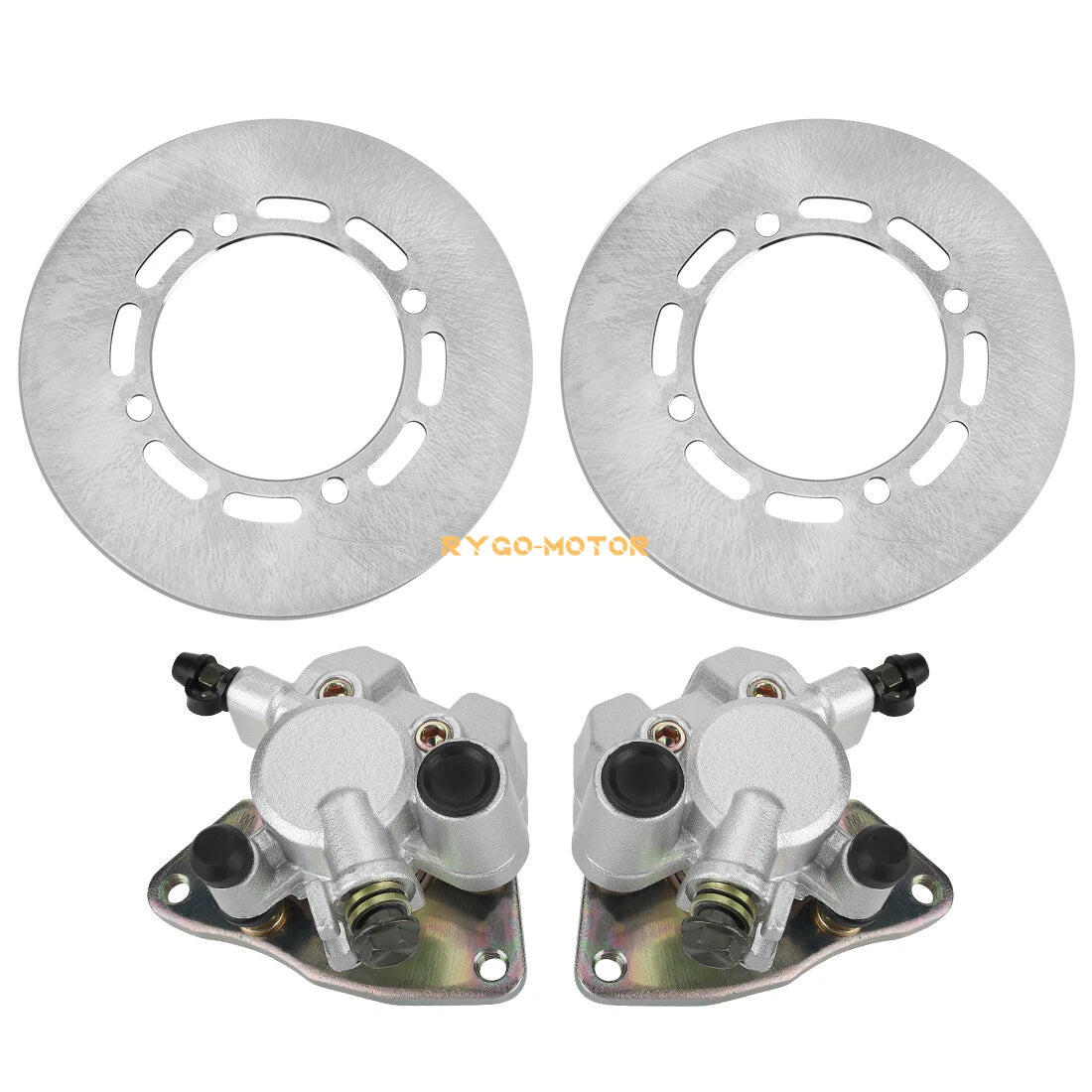 Front Brake Calipers & Disc Rotors for Yamaha Grizzly 660 4x4 (2002–2008)
