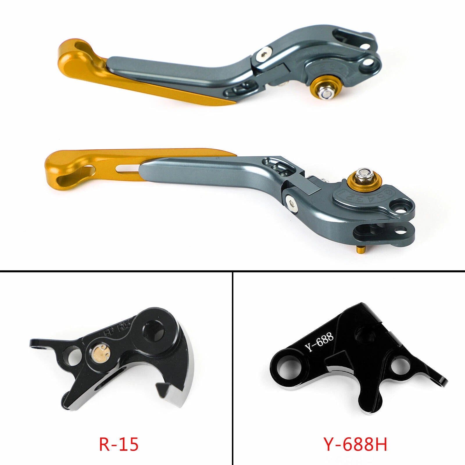 Adjustable Clutch Brake Lever for Yamaha MT-09 Tracer 900/GT (2021–2022) YZF R6 Gold