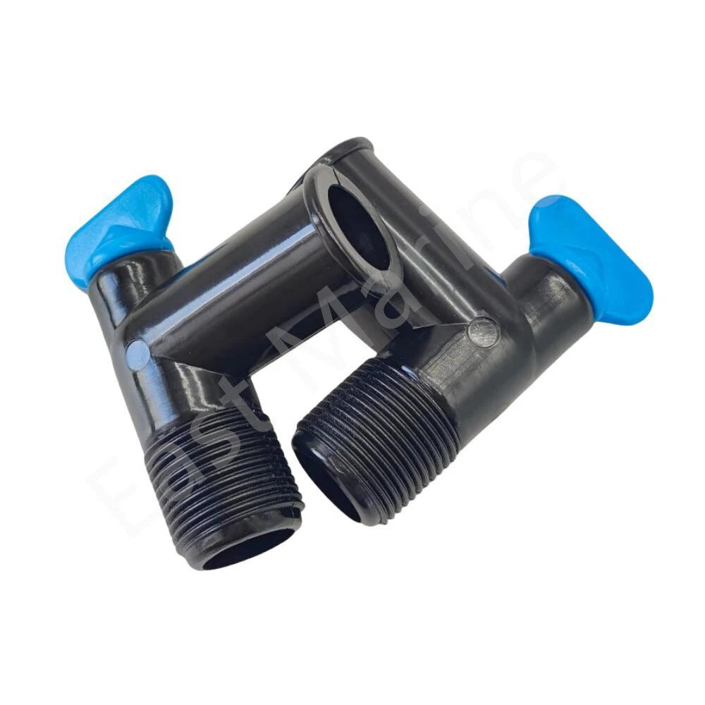 2X 3/4" NPT Drain Elbow 862210A01 for MerCruiser MCM MIE V-6 & V-8 (1990–2023)