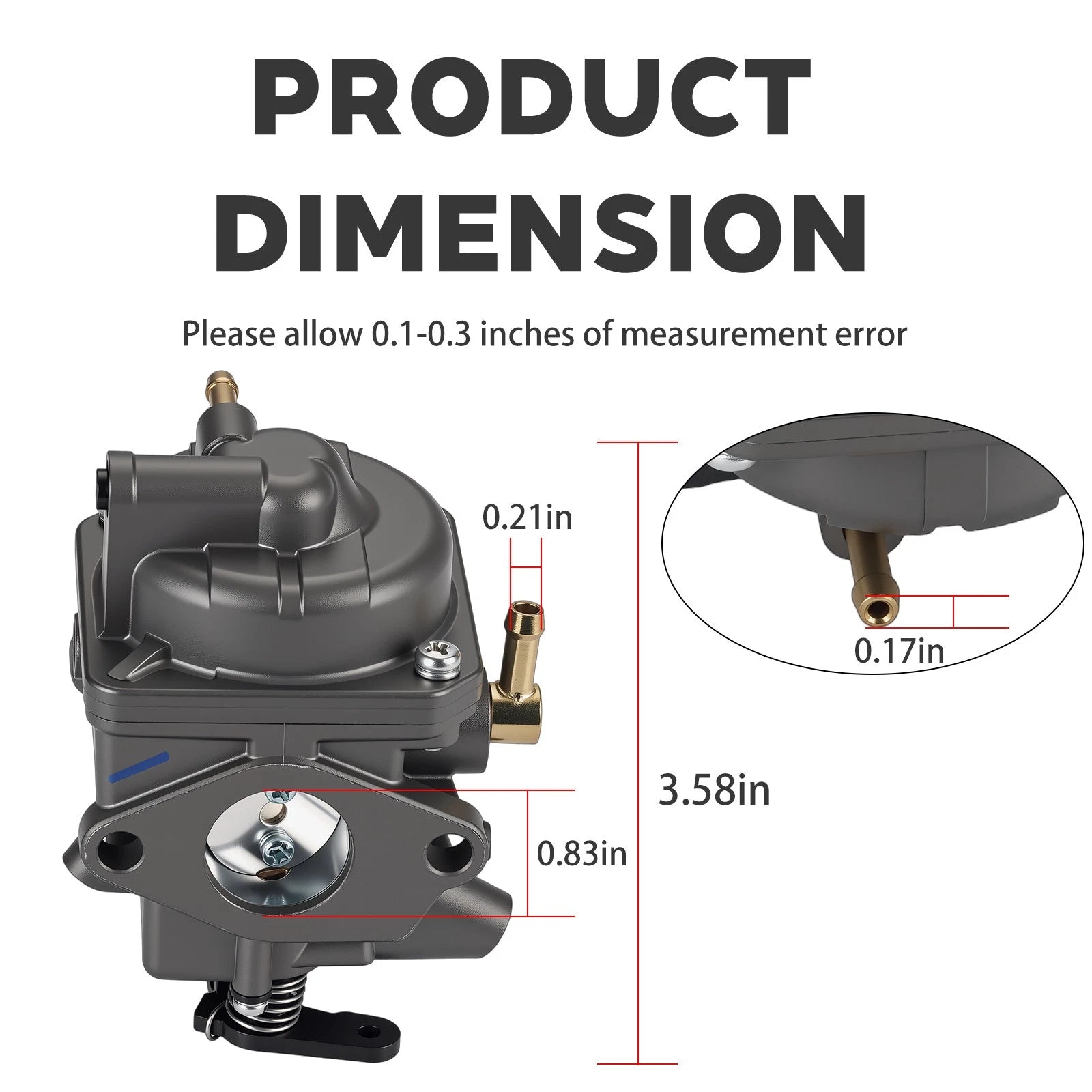 Carburetor 16100-881-A01 for Honda BF8 BF8A BF8AM BF8AH BF8AK (8 HP)