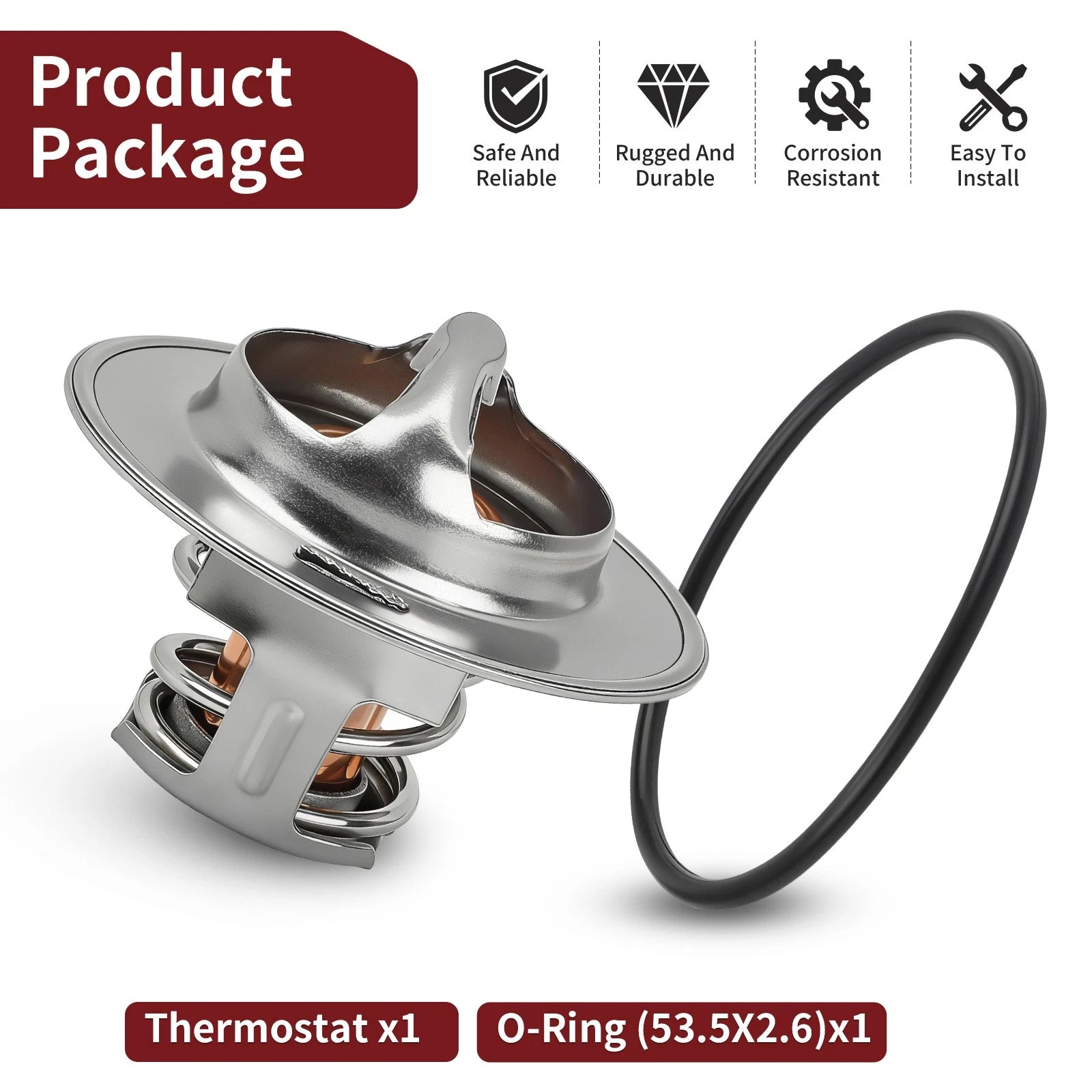 Thermostat & O-Ring for Kawasaki Ninja 900 ZX900 (1984–1986), Ninja 750R (1987–1990)