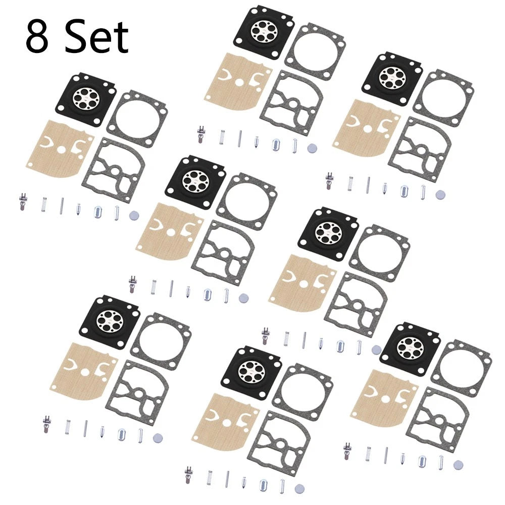 Set of 8 Carburetor Rebuild Kits for Stihl 017 018 MS180 MS170 (Zama RB-77 RB-66)