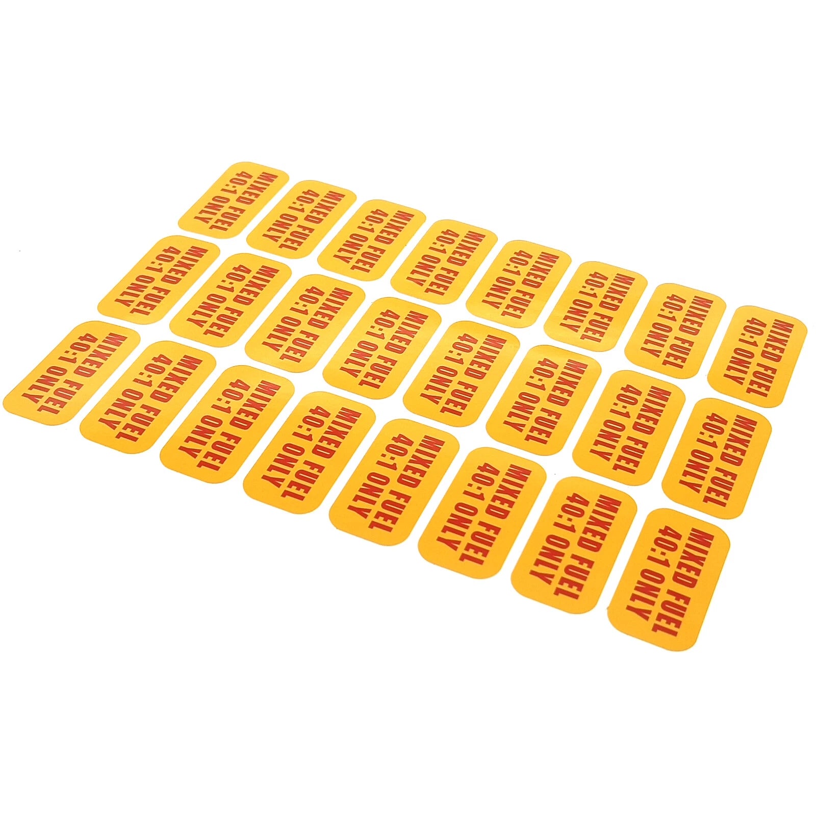 24pcs Fuel Mix Stickers for Automotive Use (1'' x 2'')