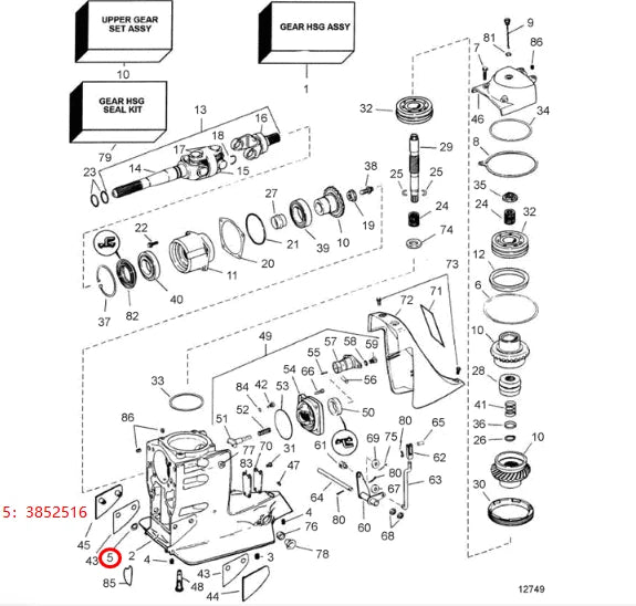 Retaining Ring for Volvo Penta Marine (3852516)