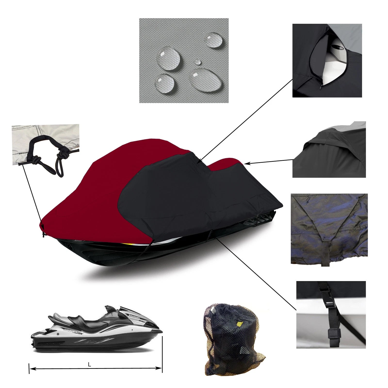 Heavy Duty Storage Cover for Sea Doo GTX 3-Seater (1996–2003)