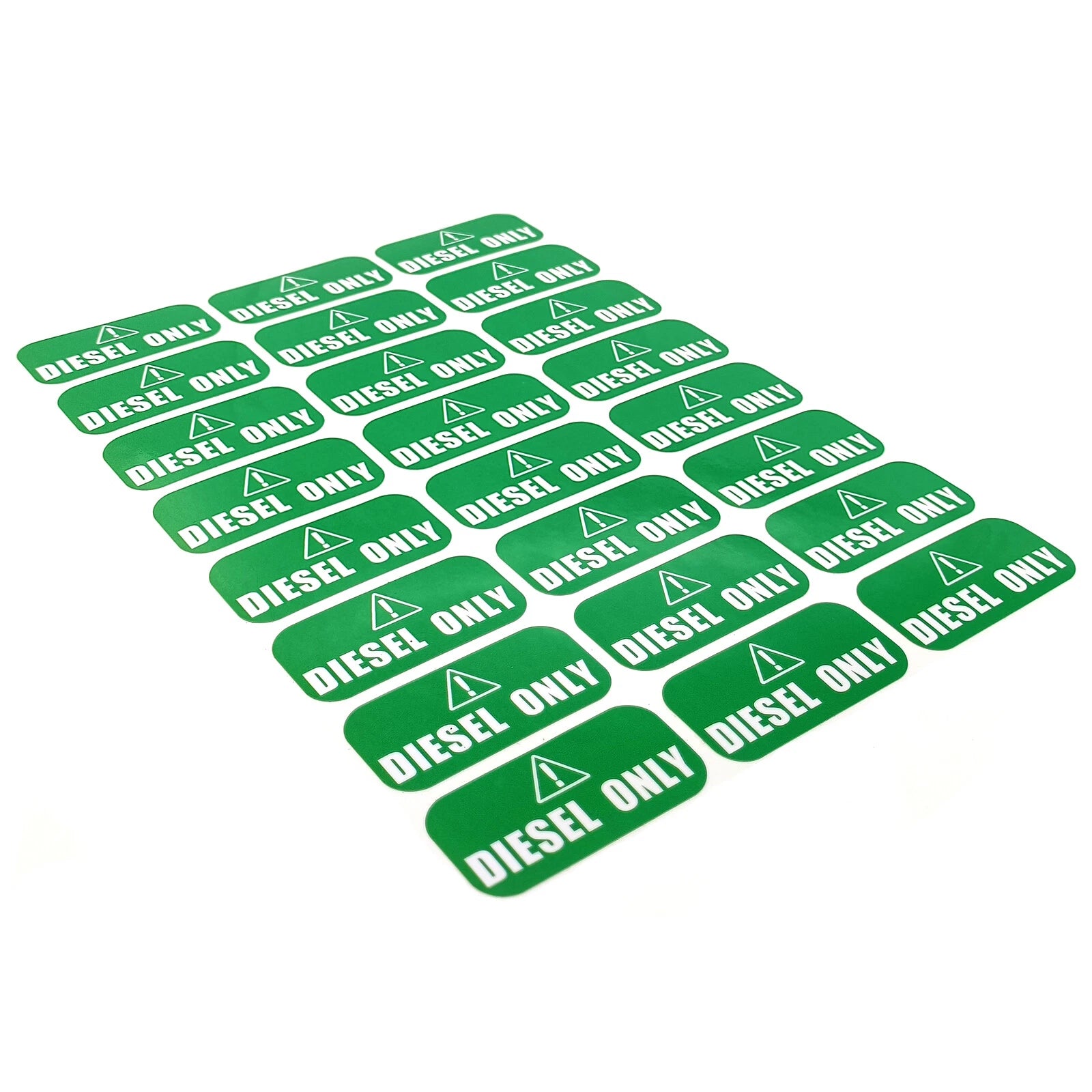 24x Diesel Only Sticker Decal for Fuel Door (1" x 2")