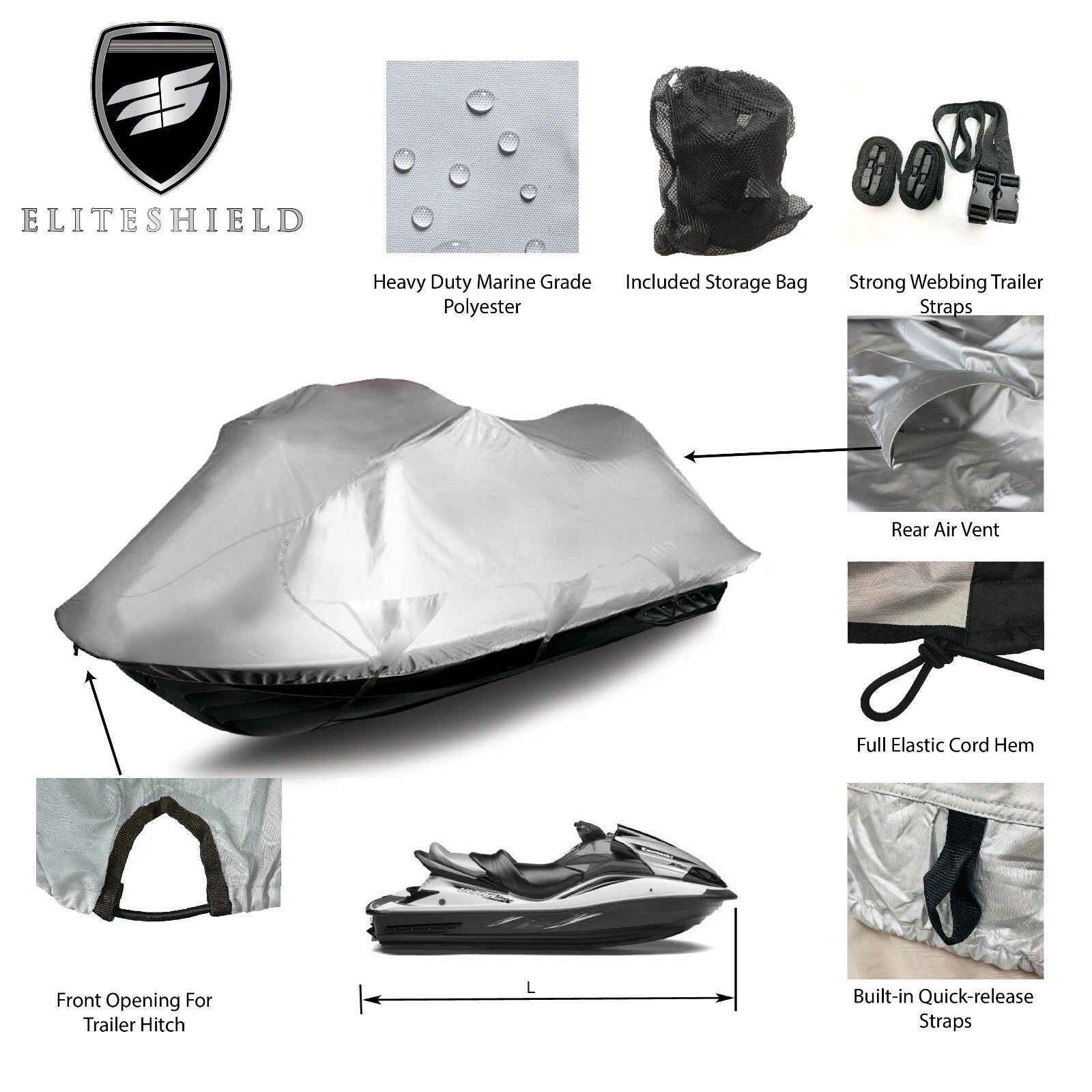 Watercraft Storage Cover for Sea Doo GTX (2007–2009) Rainproof