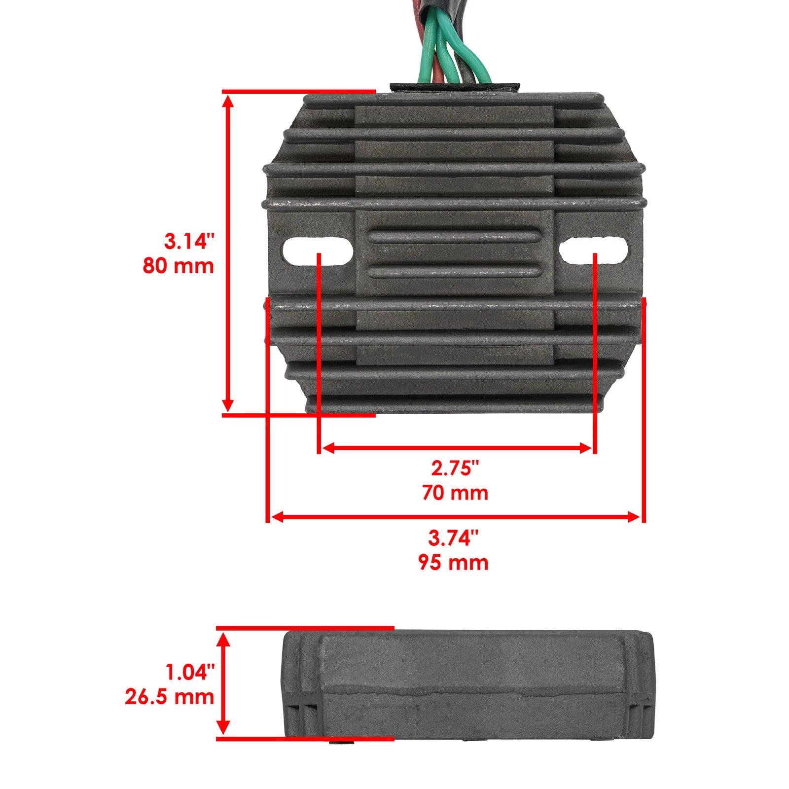 Voltage Regulator Rectifier for Mercury Marine Outboard (804278T11, 804278A12)