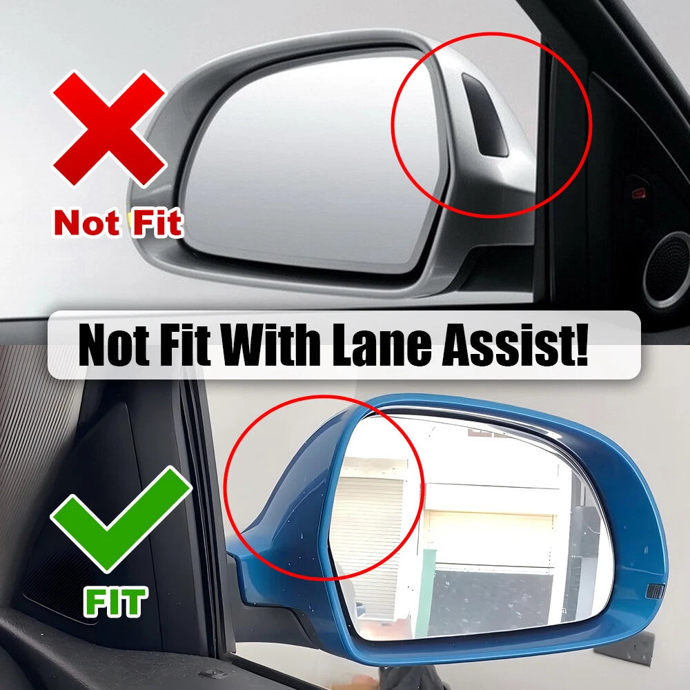 Chrome Pair Rearview Mirror Cap Covers for Audi A4 B7 (2005–2008)