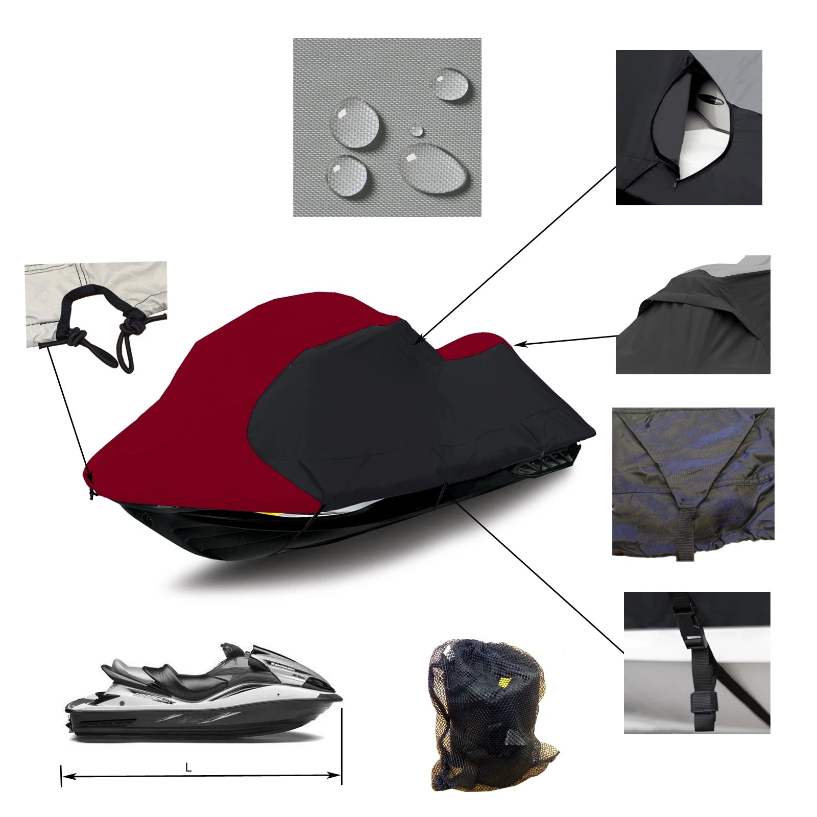 PWC Cover for Polaris SLTH SLTX Jet Ski (1996–1999)