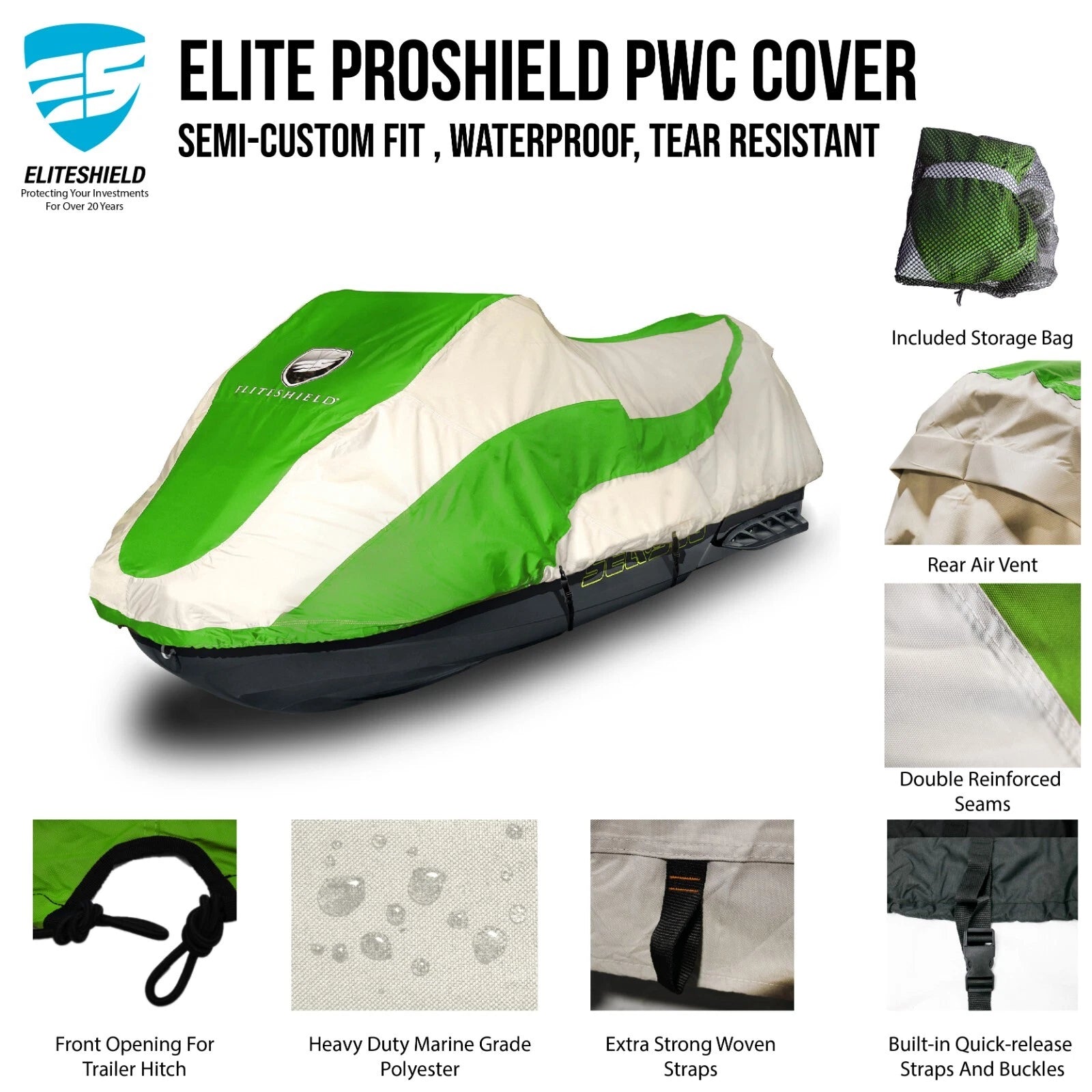 EliteShield Waterproof Cover for Kawasaki ZXi 750 900 1100 (1996–2000)