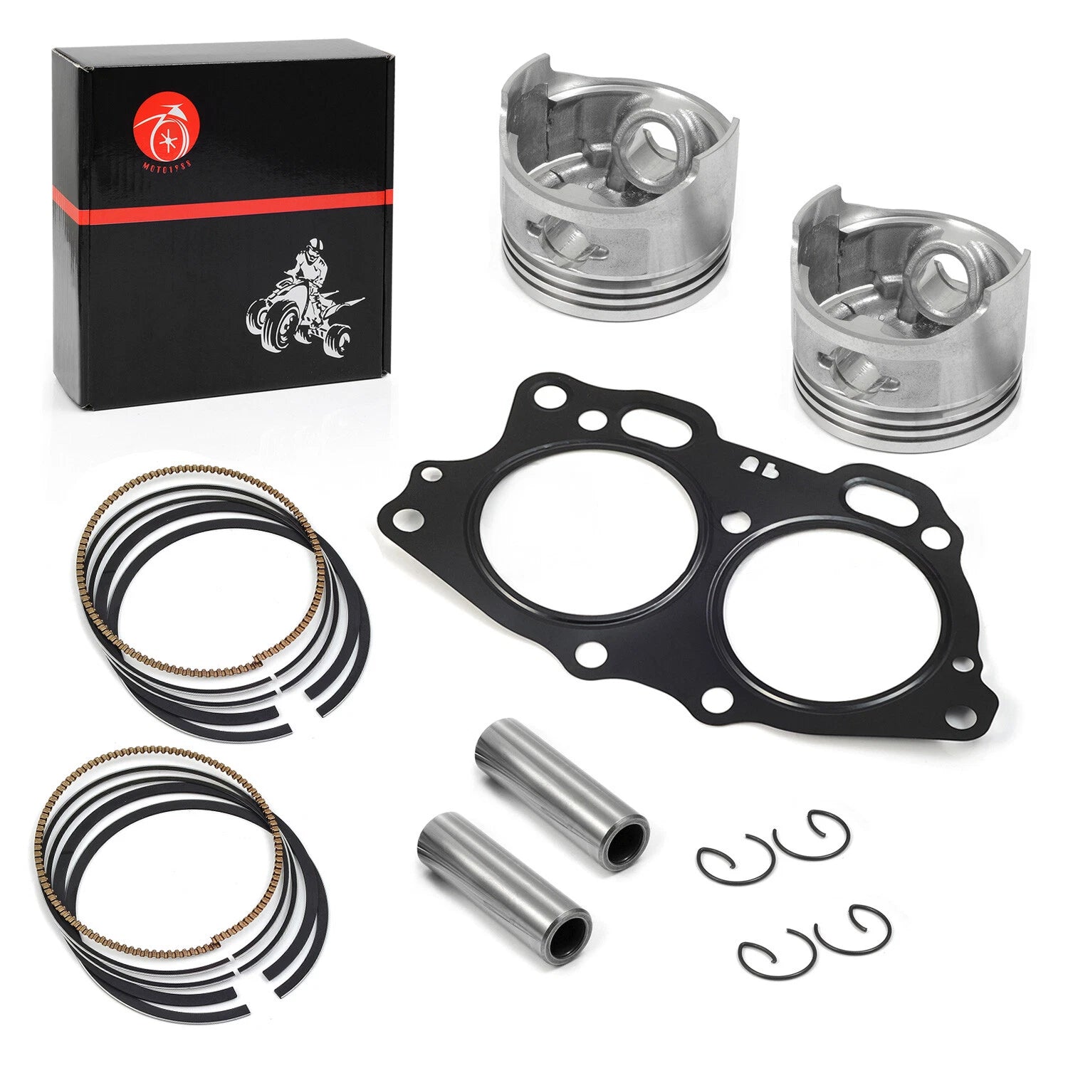 Piston & Ring Gasket Kit for EZGO 4 Cycle Robin 295cc Golf Cart (1991–Present)