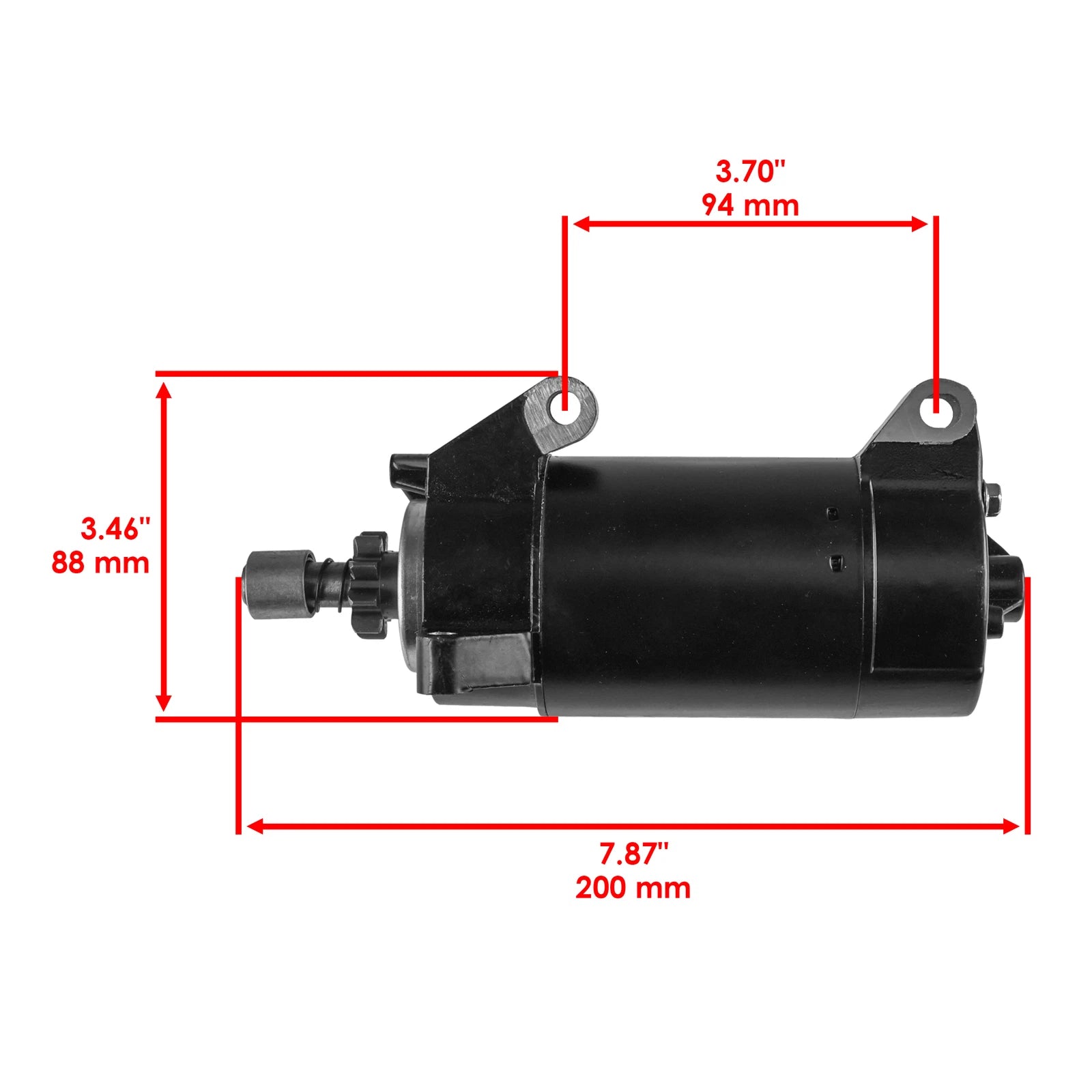 Starter for Yamaha 70ETL 70HP (1984–1990) Marine Outboard