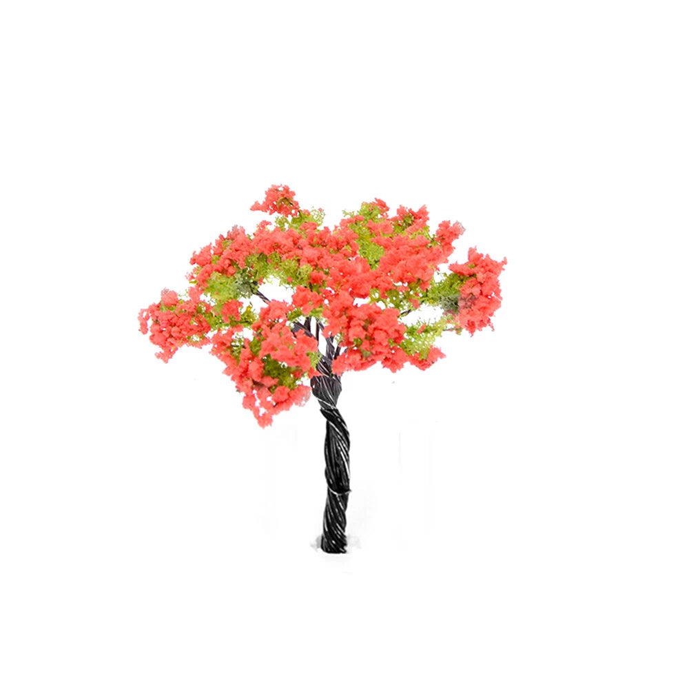 20Pcs Flower Model Trees for HO OO Scale Train Layout (6.5cm)