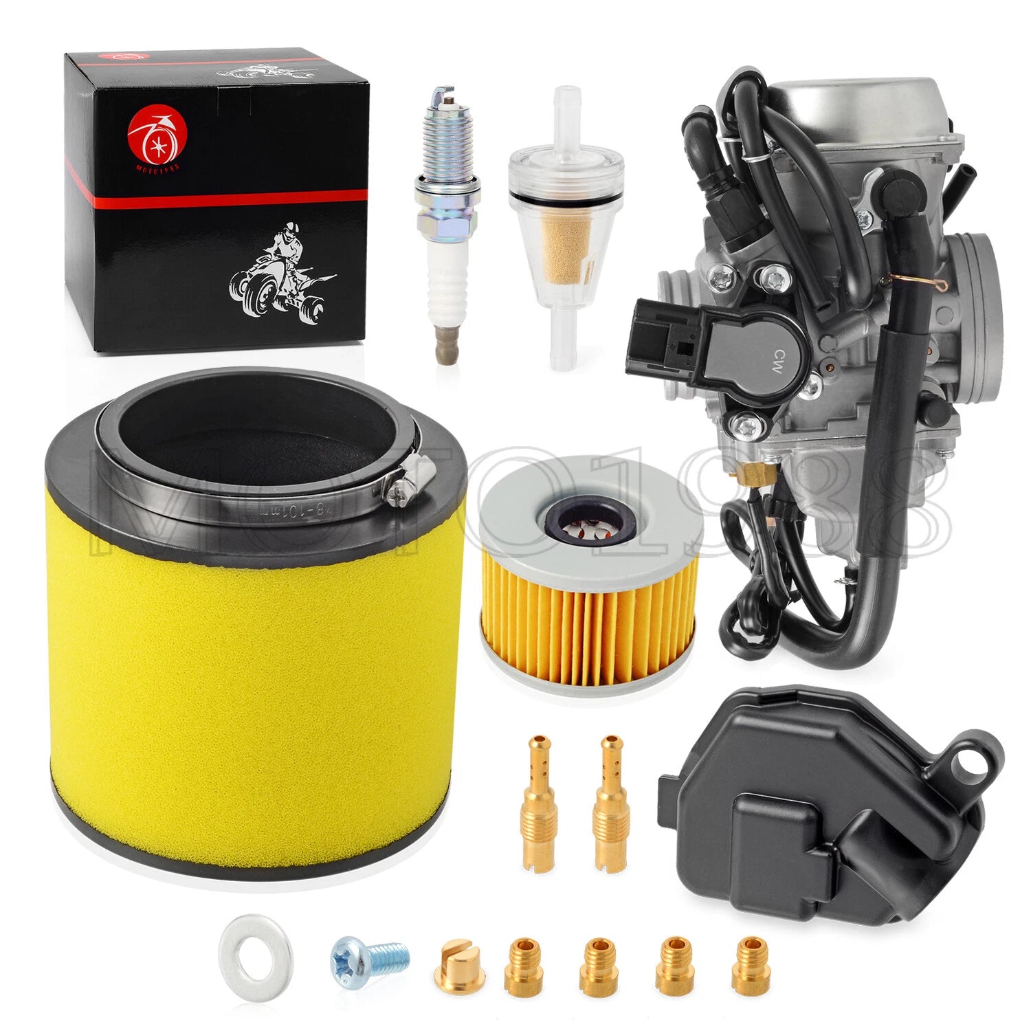 Carburetor & Air Filter for Honda Foreman Rubicon 500 TRX500 (2001–2012)