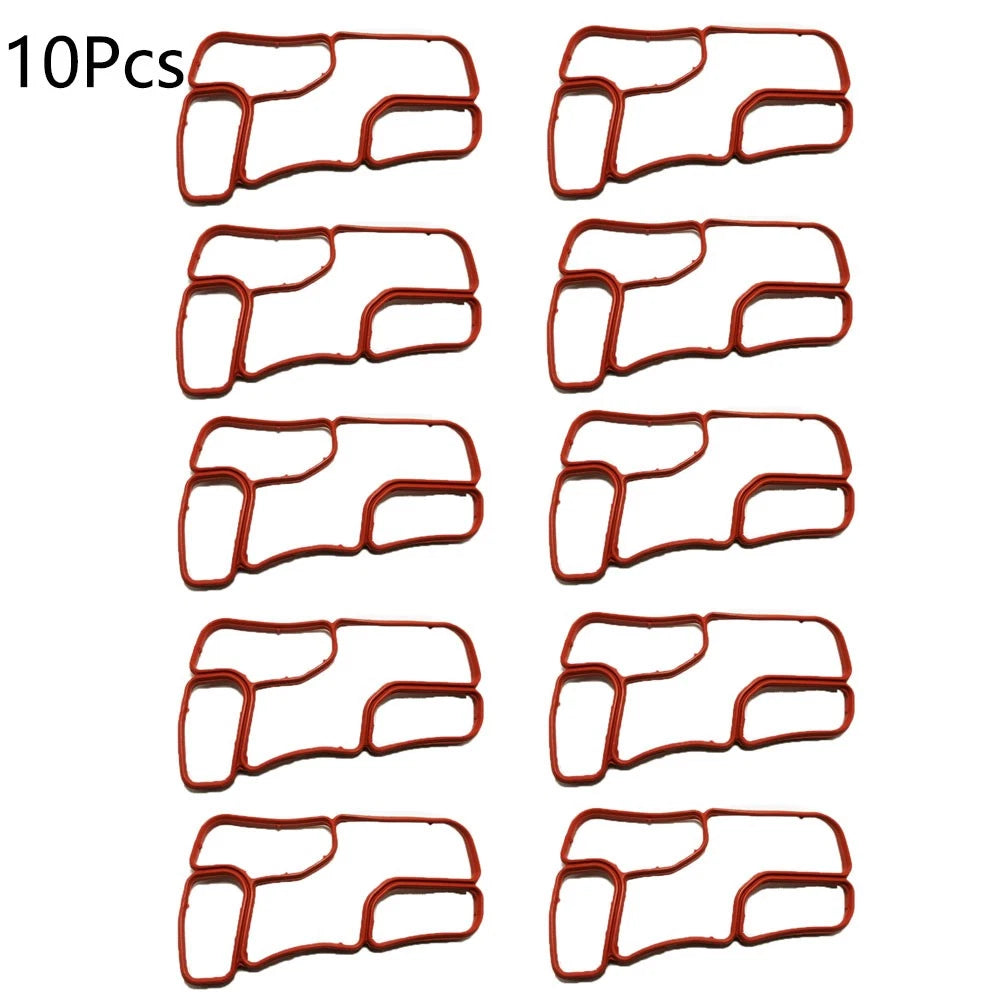10Pcs Engine Oil Cooler Gasket Seal for Mercedes W203 W204 W221 (2000–2015)