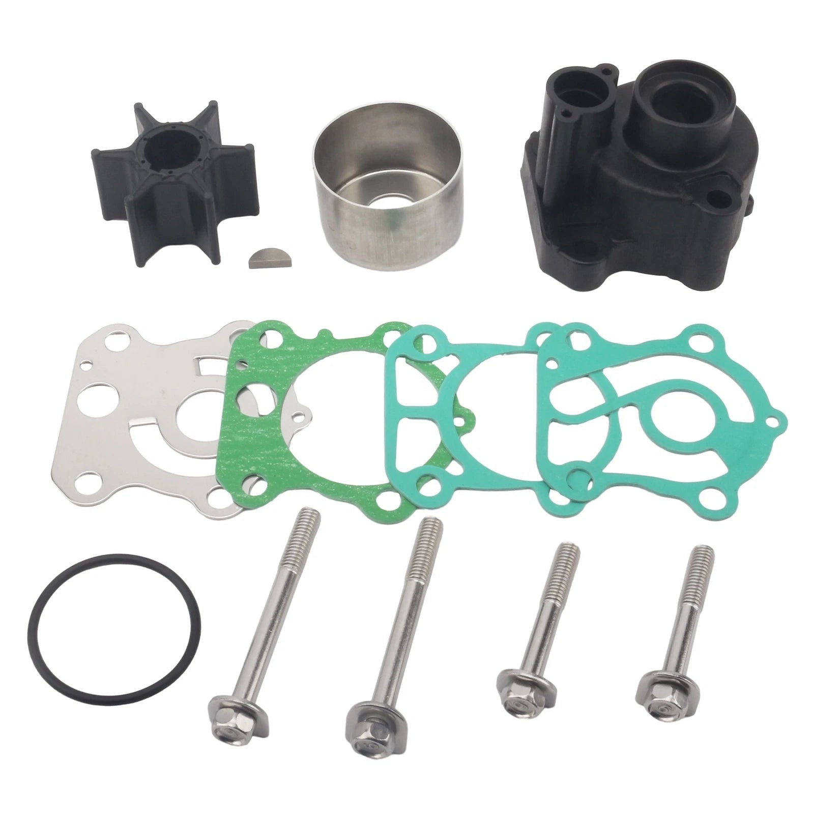 Water Pump Impeller Repair Kit for Yamaha Outboard (18-3409, 18-3451)