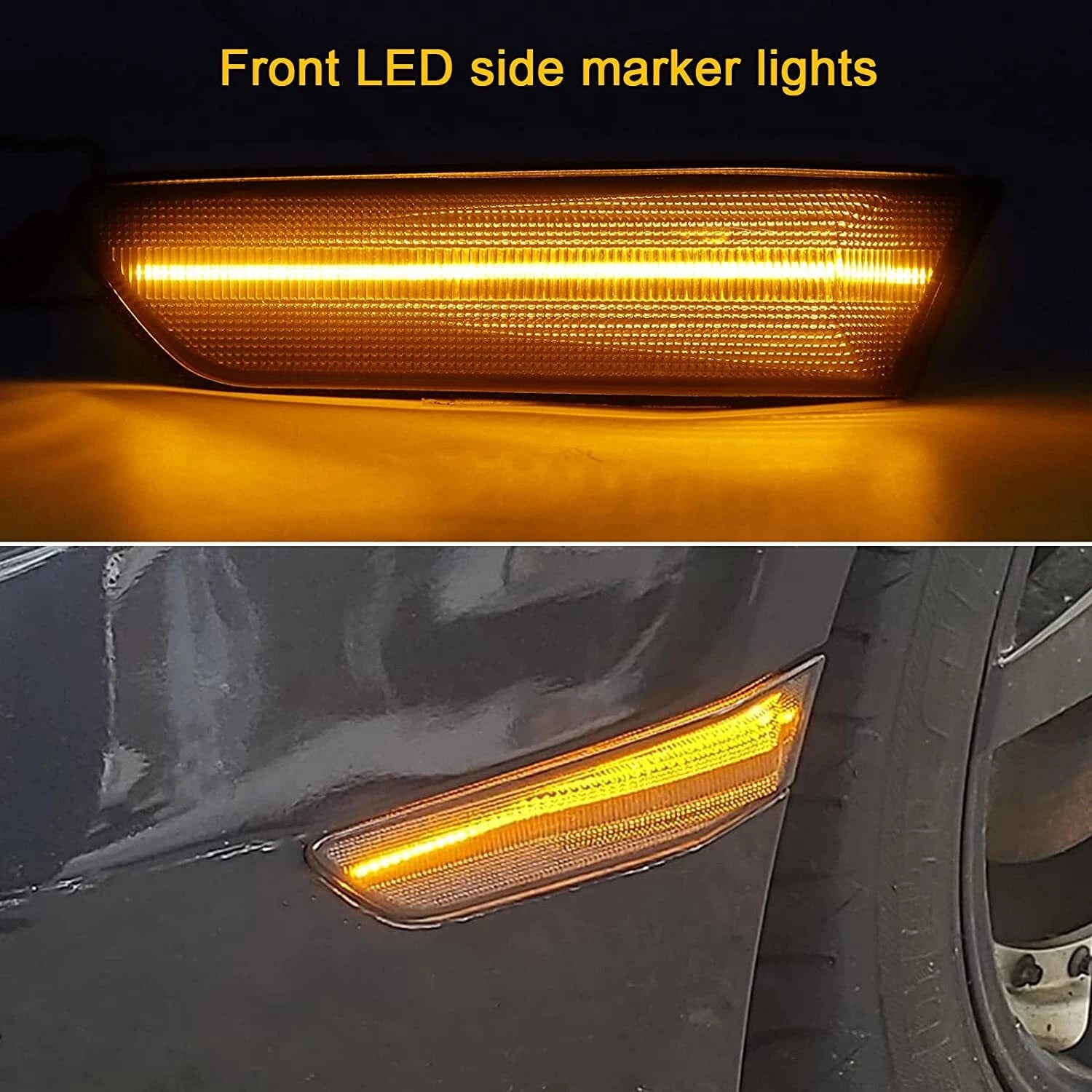 Dynamic LED Smoke Front Bumper Side Marker Light for Infiniti G35 (2003–2007)