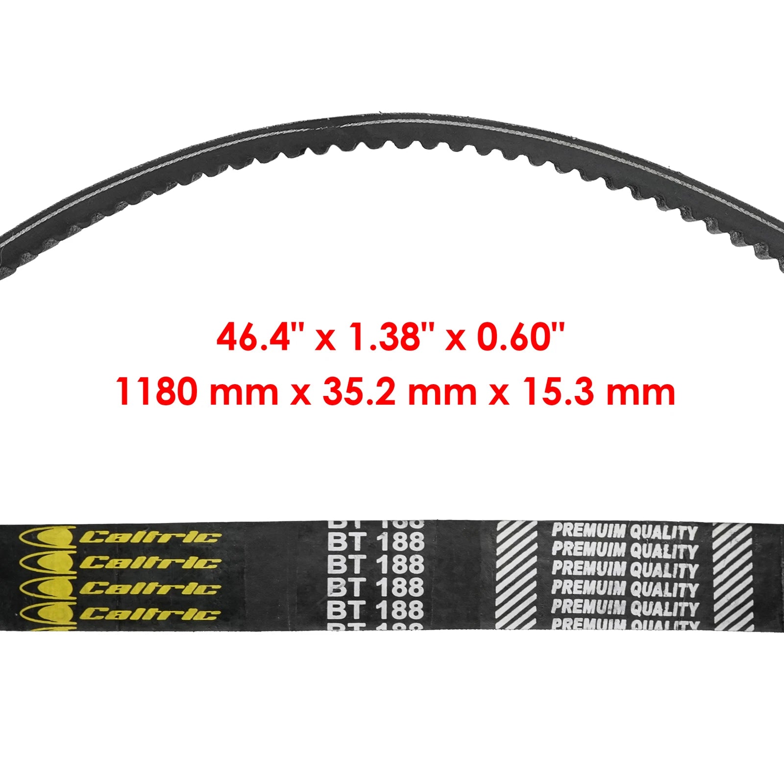 Caltric Drive Pulley Belt for Ski-Doo Skandic SWT V800 (2007–2010) 605348425