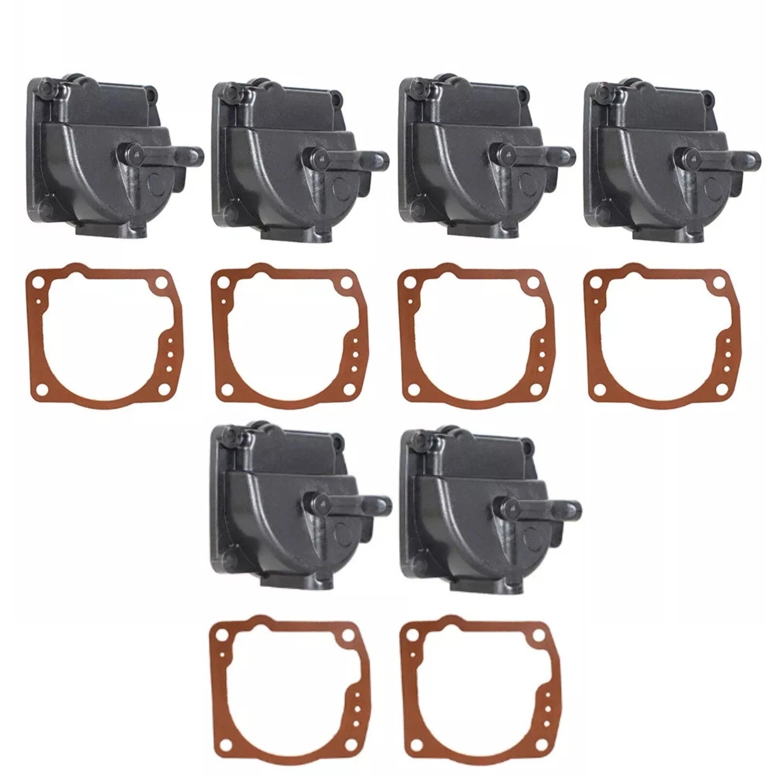 Set of 6 Carburetor Float Chamber Bowls for Johnson 90-175hp (60°) 0433000