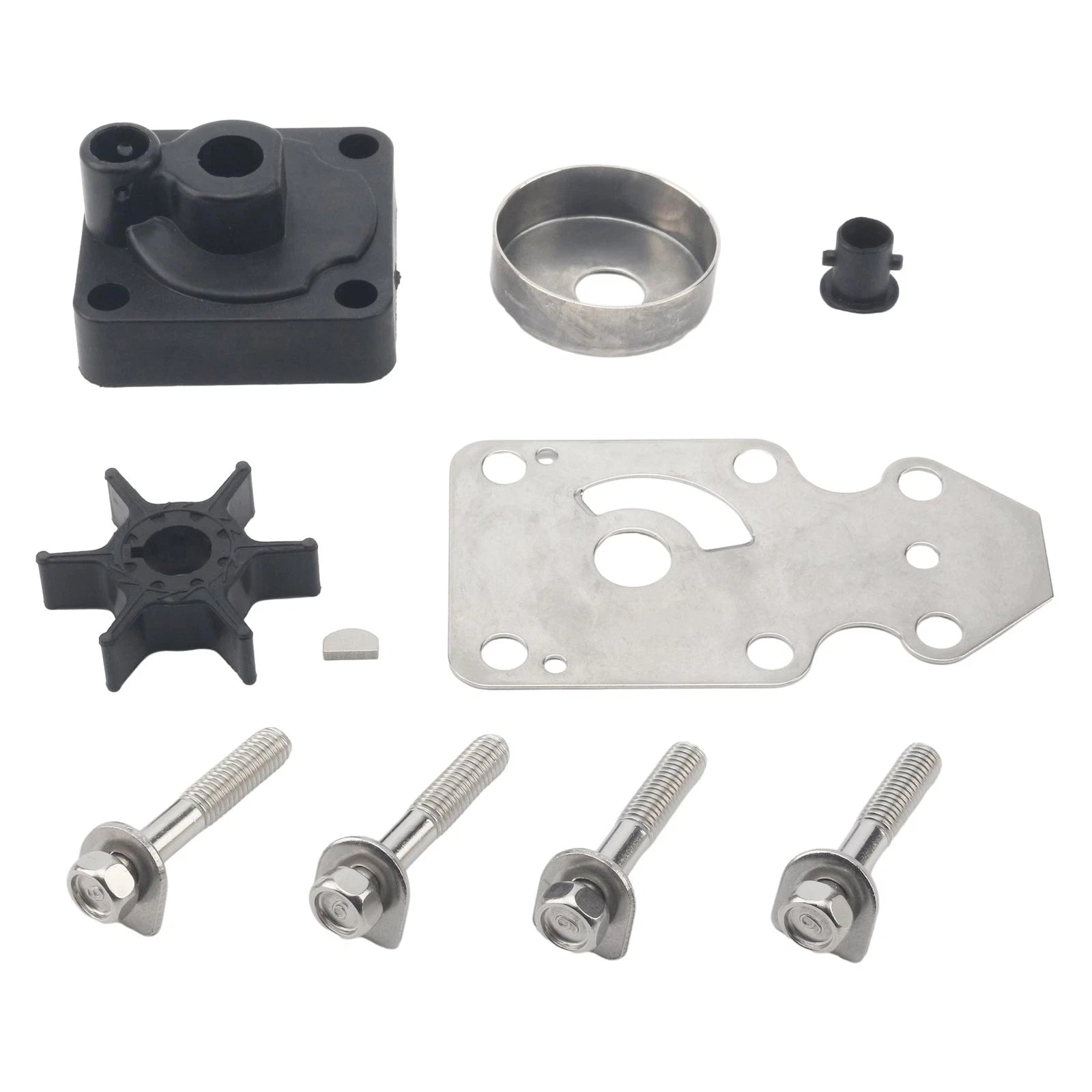 Water Pump Impeller with Housing Kit for Yamaha Outboard 9.9 15 HP 18-3412